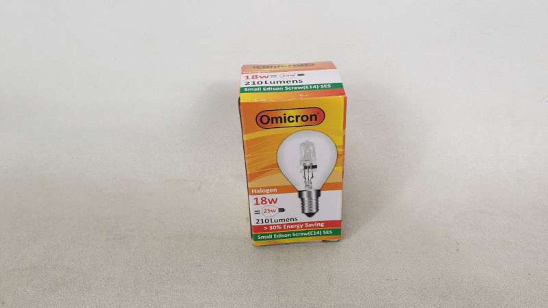 180 X 18 WATT OMICRON LIGHT BULBS IN 3 BOXCES