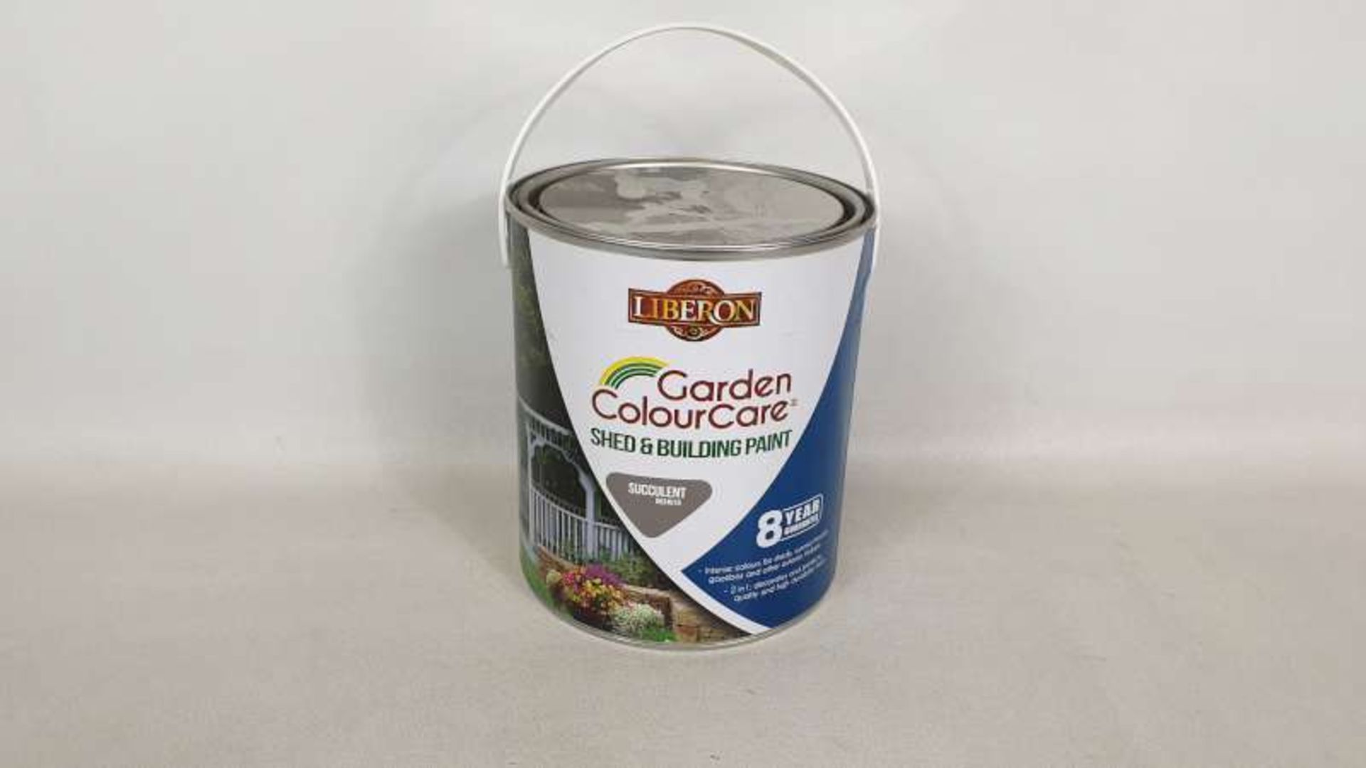 15 X 2.5 LITRE LIBERON GARDEN COLOUR CARE SHED AND BUILDING SUCCULENT COLOURED PAINT