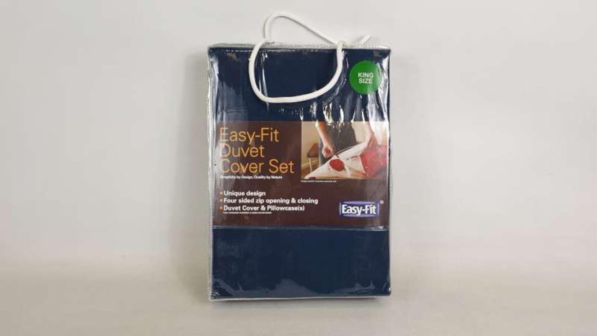 6 X BRAND NEW EASY FIT NAVY COLOURED KING SIZE DUVET COVER SETS