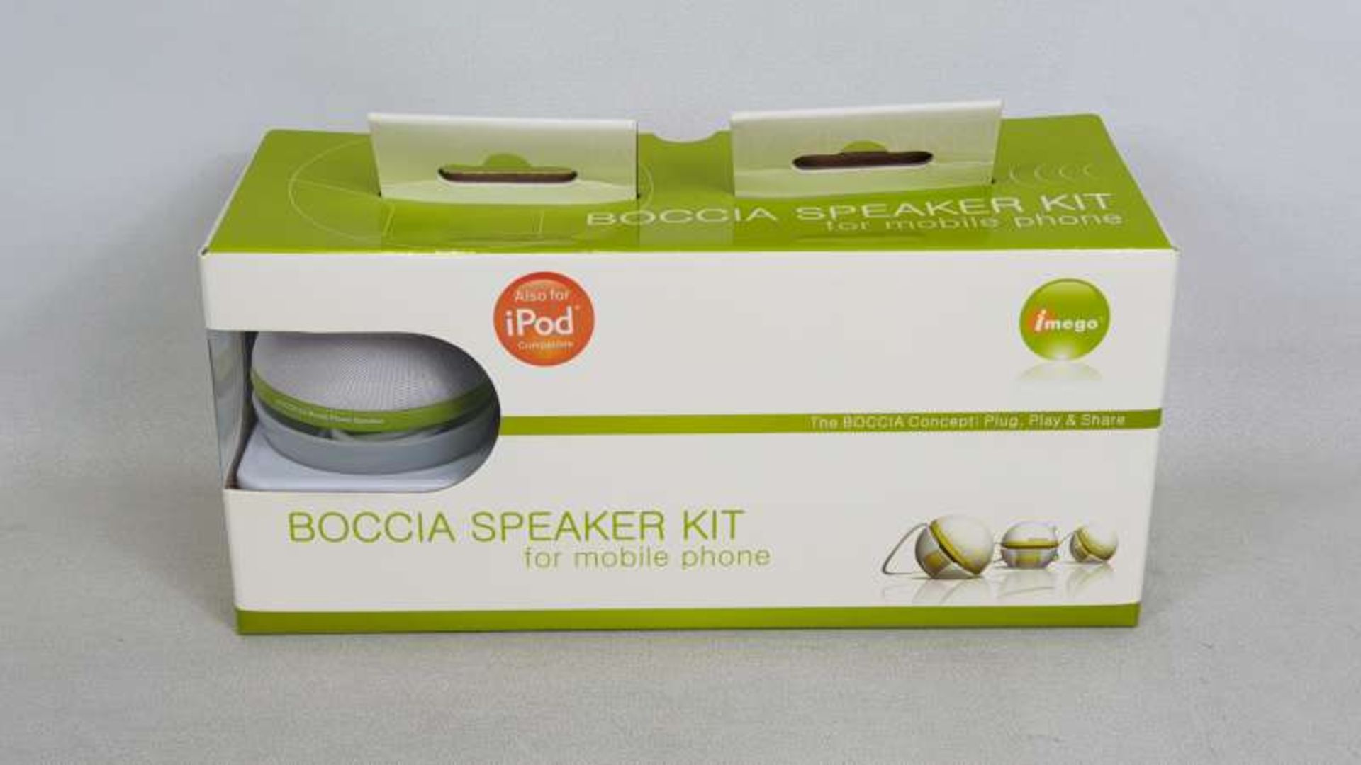 12 X IMEGO BOCCIA SPEAKER KITS FOR MOBILE PHONES IN 1 BOX