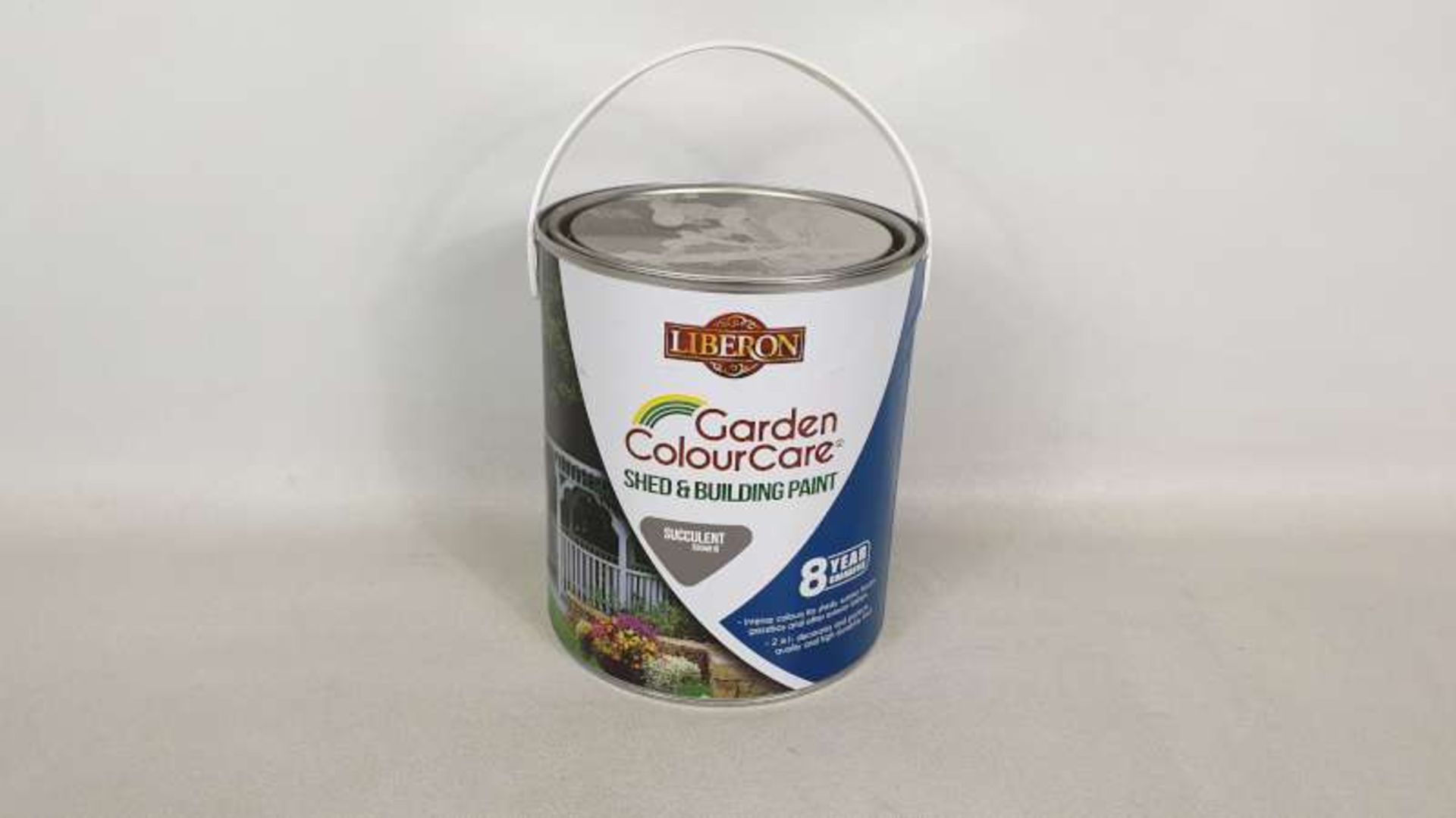 15 X 2.5 LITRE LIBERON GARDEN COLOUR CARE SHED AND BUILDING SUCCULENT COLOURED PAINT