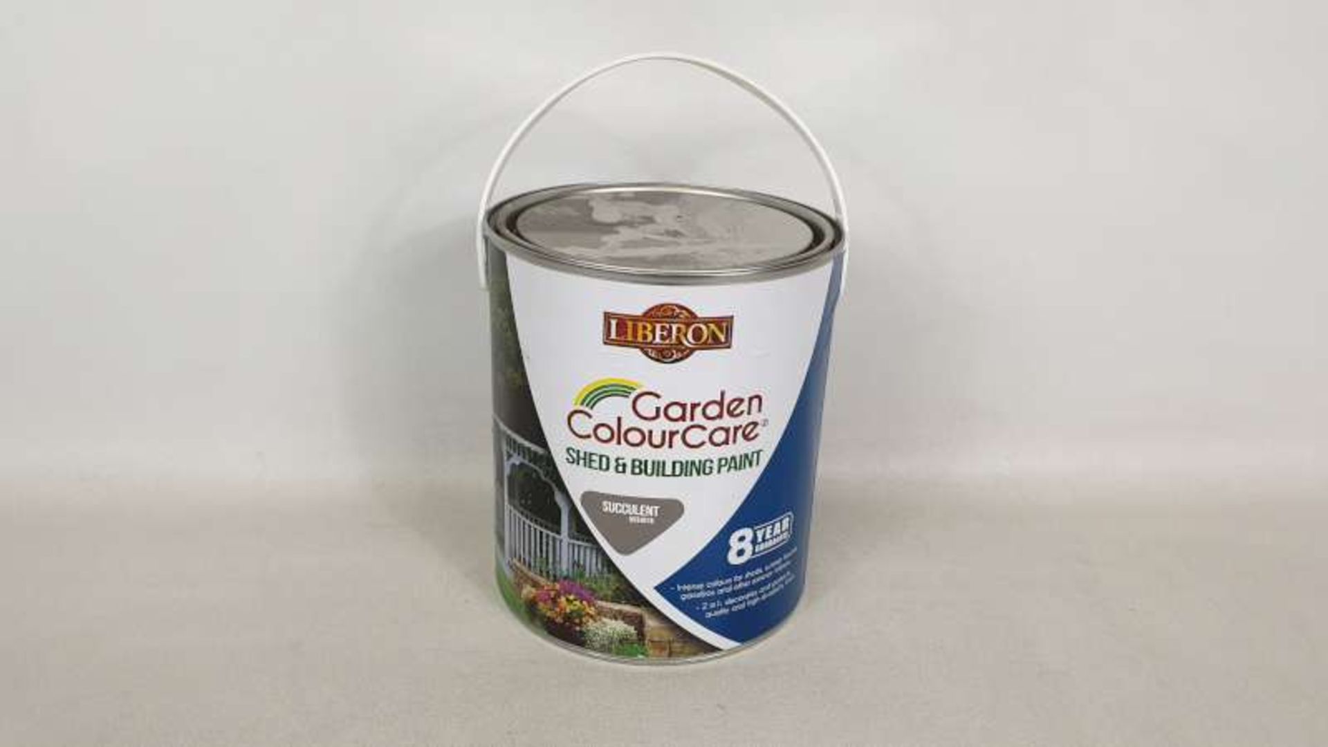 15 X 2.5 LITRE LIBERON GARDEN COLOUR CARE SHED AND BUILDING SUCCULENT COLOURED PAINT