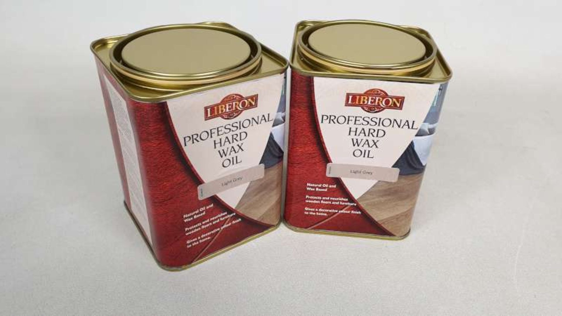 15 X 1 LITRE LIBERON PROFESSIONAL HARD WAX OIL COLOUR LIGHT GREY