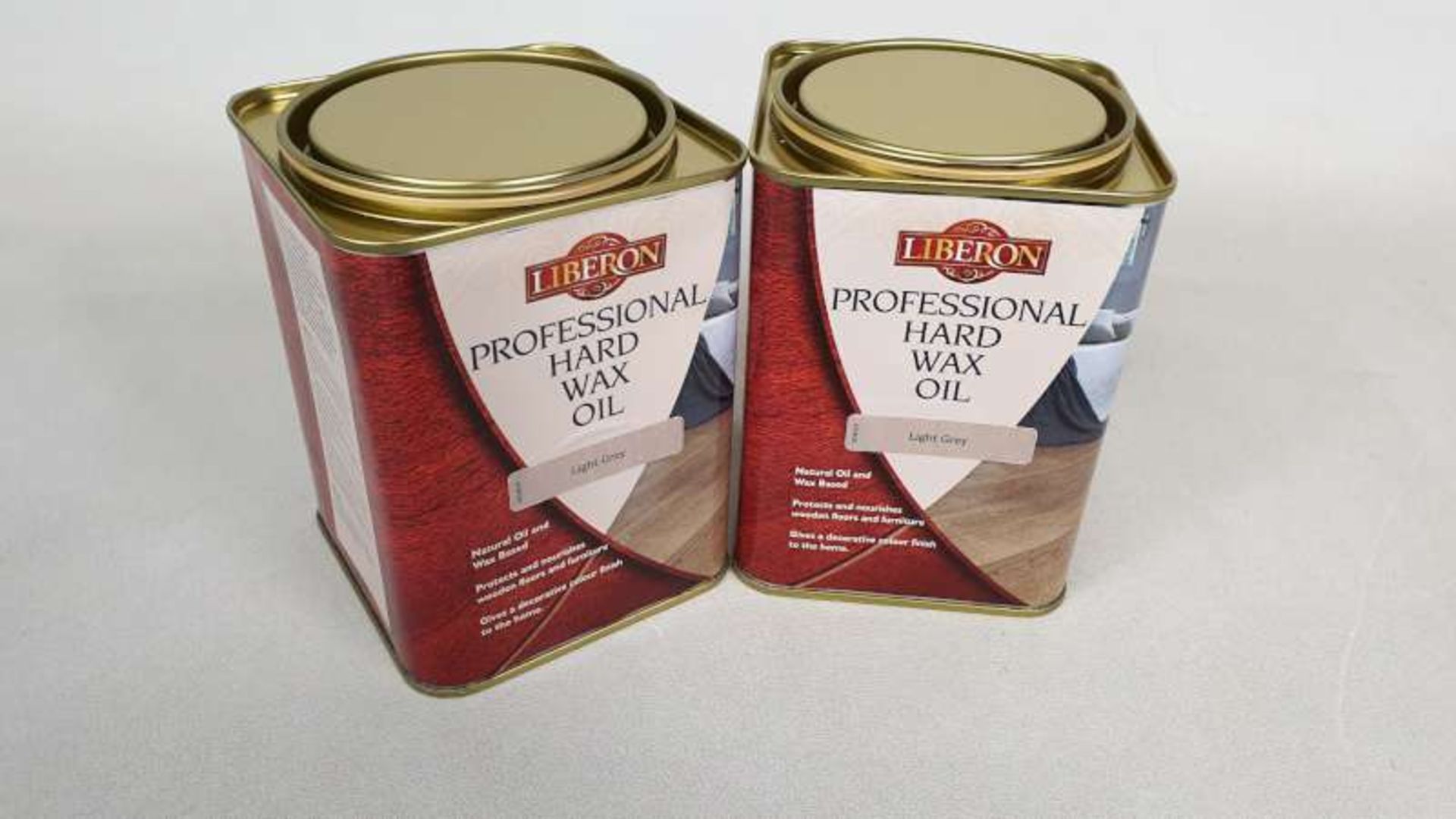 15 X 1 LITRE LIBERON PROFESSIONAL HARD WAX OIL COLOUR LIGHT GREY