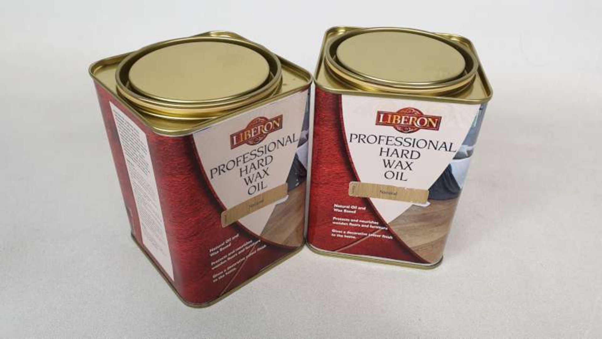 15 X 1 LITRE LIBERON PROFESSIONAL HARD WAX OIL COLOUR NATURAL