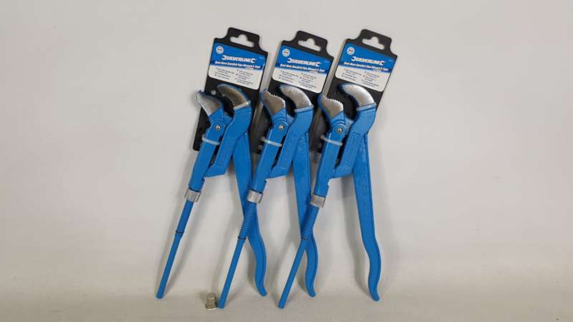 24 X BRAND NEW SILVERLINE BENT NOSE SWEDISH PIPE WRENCH S-TYPE 25MM IN 1 BOX