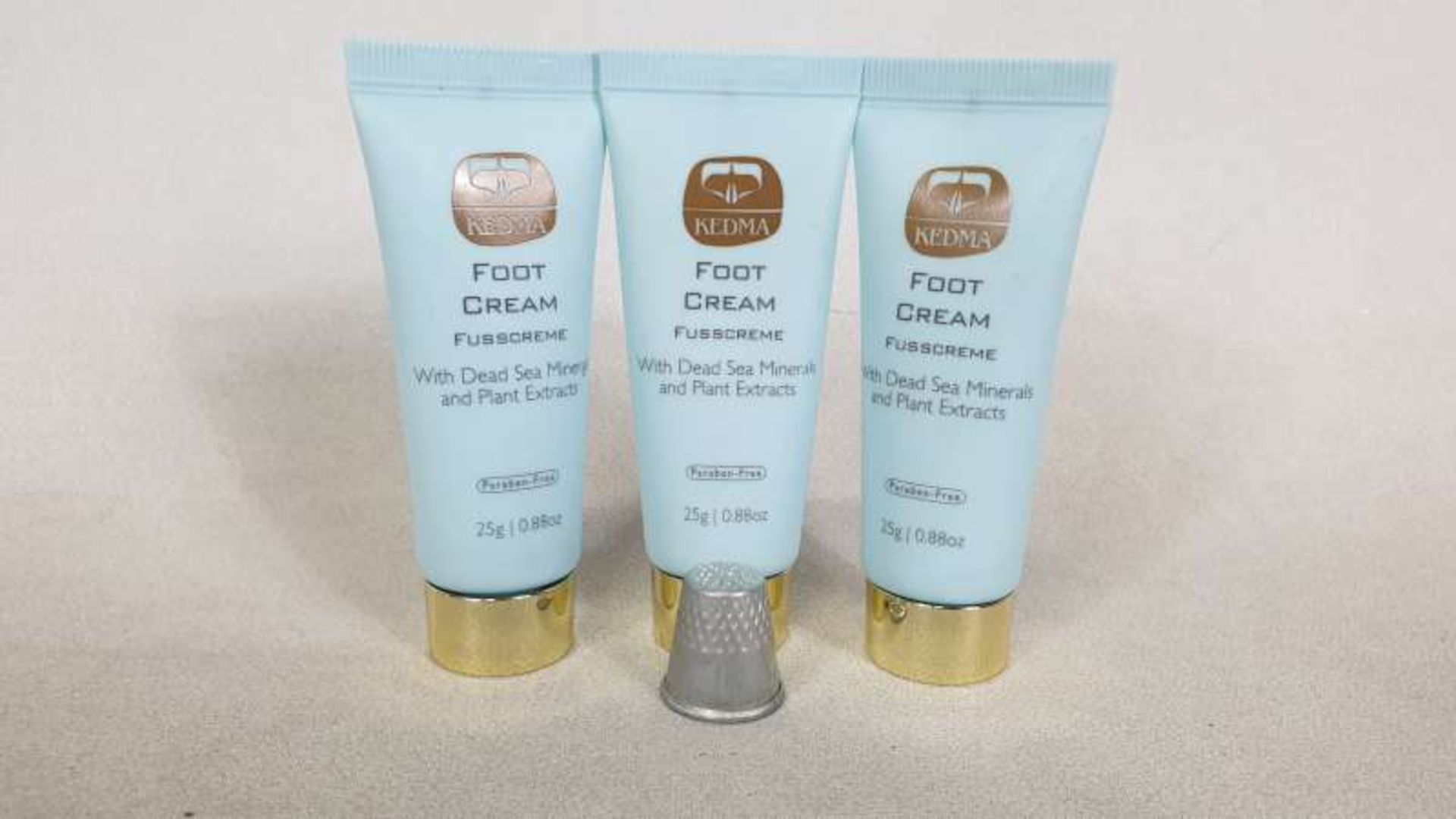50 X 25G KEDMA FOOT CREAM WITH DEAD SEA MINERALS AND PLANT EXTRACTS