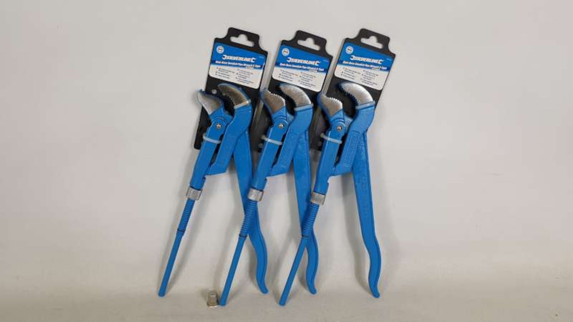 24 X BRAND NEW SILVERLINE BENT NOSE SWEDISH PIPE WRENCH S-TYPE 25MM IN 1 BOX