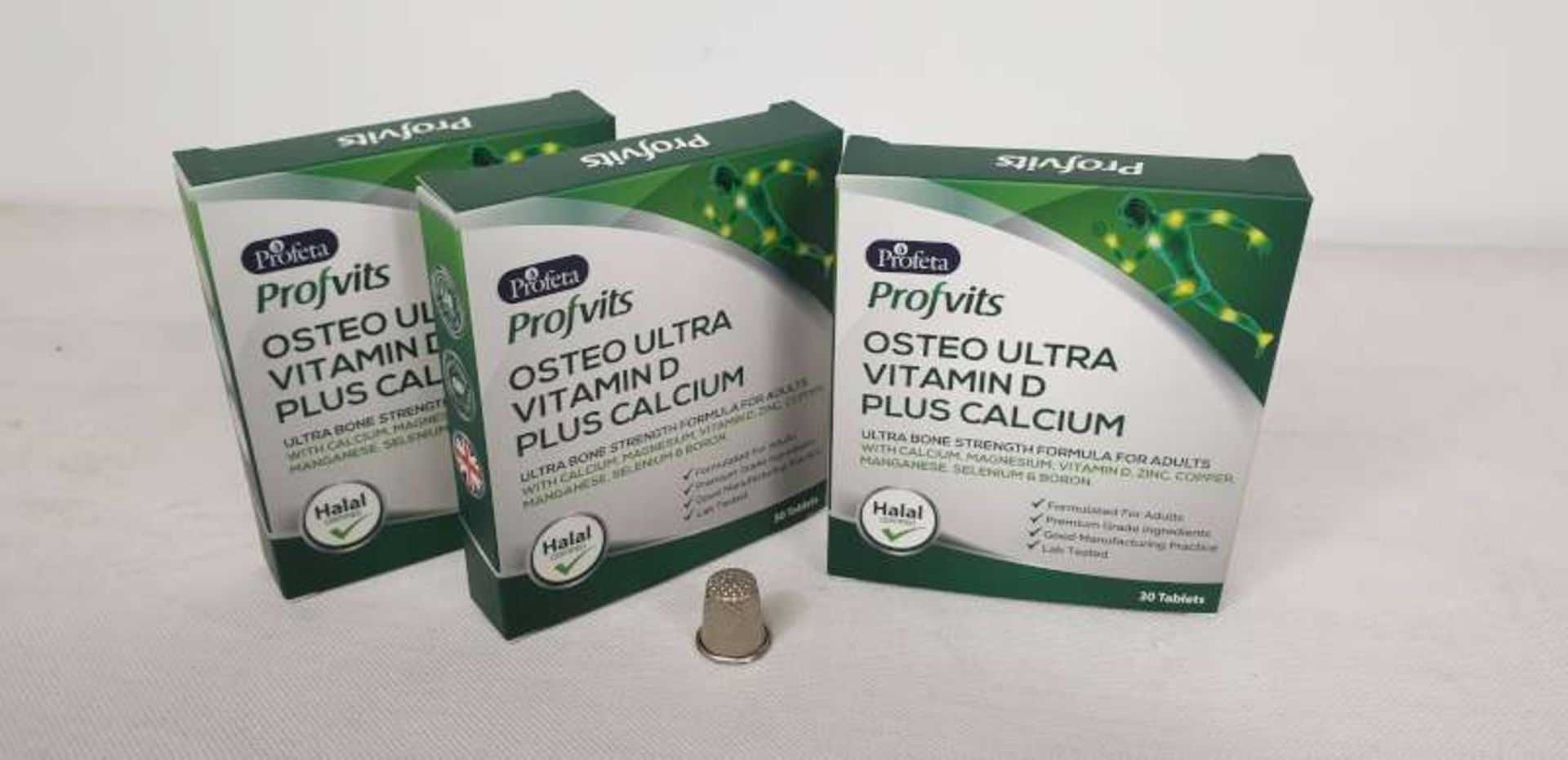 144 X PACKS OF 30 PROFETA PROFITS OSTEO ULTRA VITAMIN D PLUS CALCIUM TABLETS IN 1 BOX, RRP OF EACH