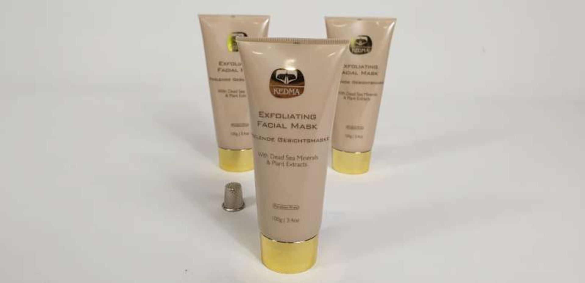 12 X KEDMA EXFOLIATING FACIAL MASK WITH DEAD SEA MINERALS AND PLANT EXTRACTS