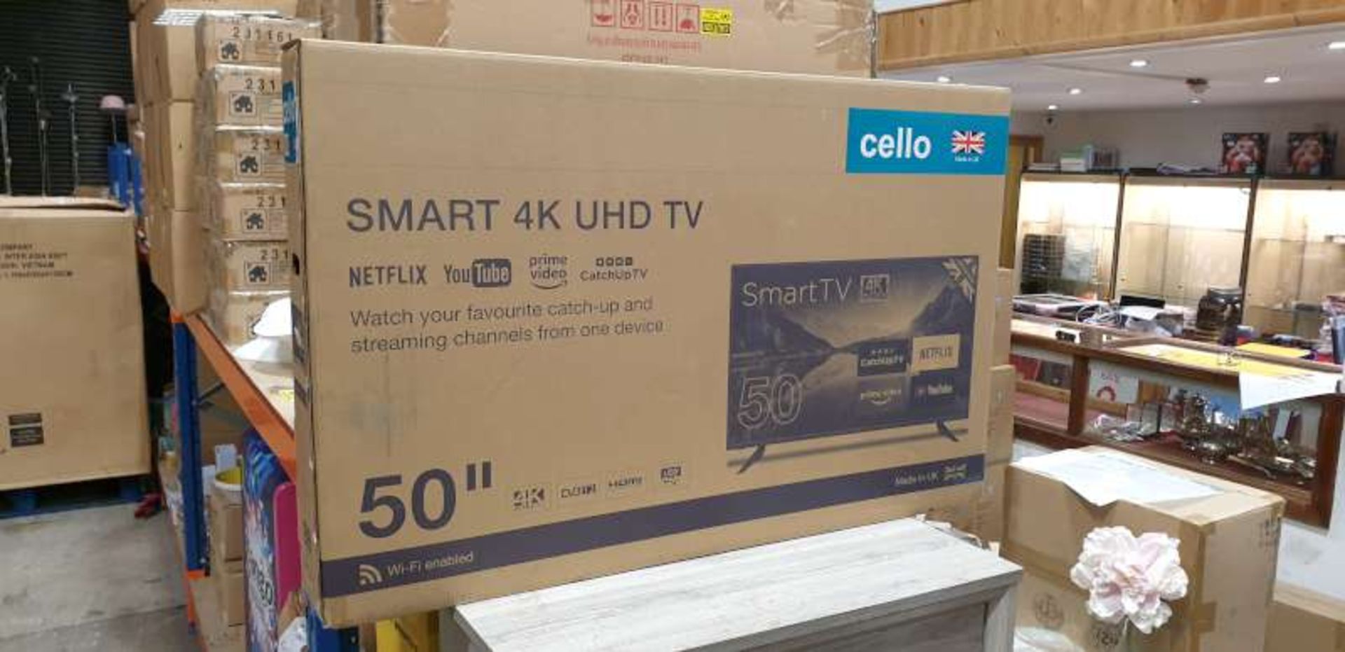 BRAND NEW BOXED CELLO 50" SMART 4K UHD TELEVISION