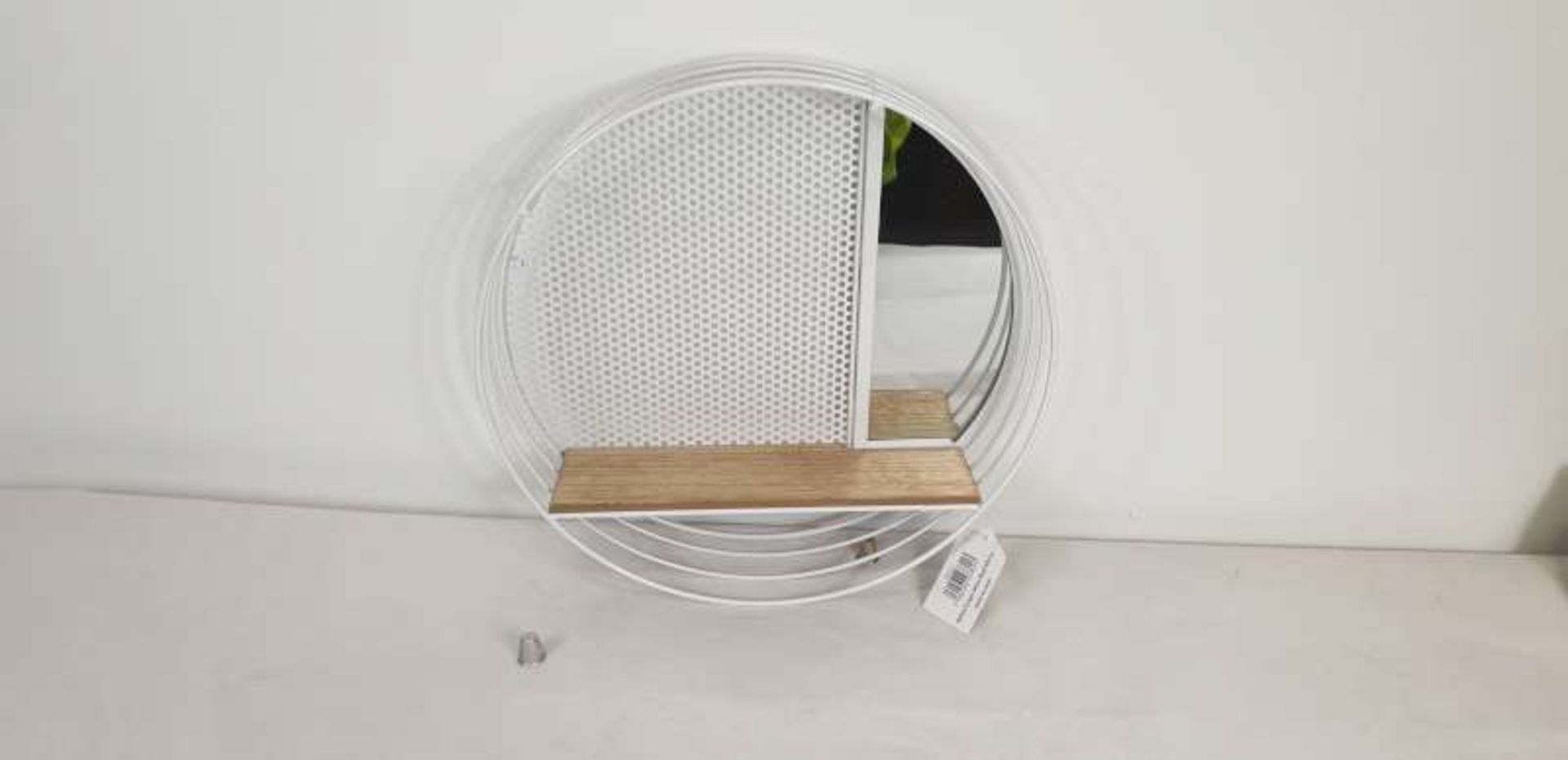 12 X WHITE / CREAM WIRE SHELF MIRROR IN 3 BOXES