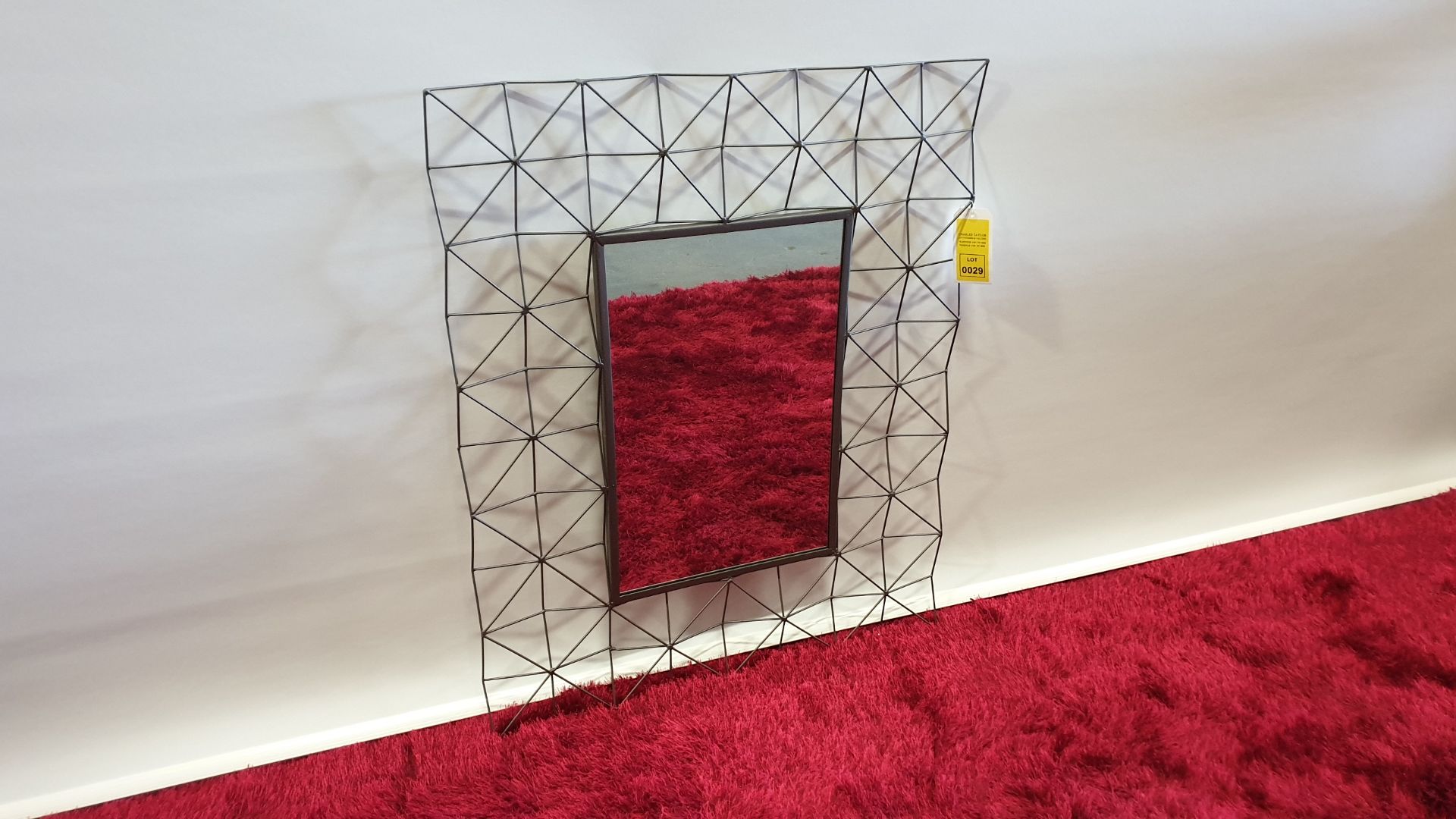 BRAND NEW GREY METAL MESH MIRROR 790W X 25D X 100H MM# RRP £129