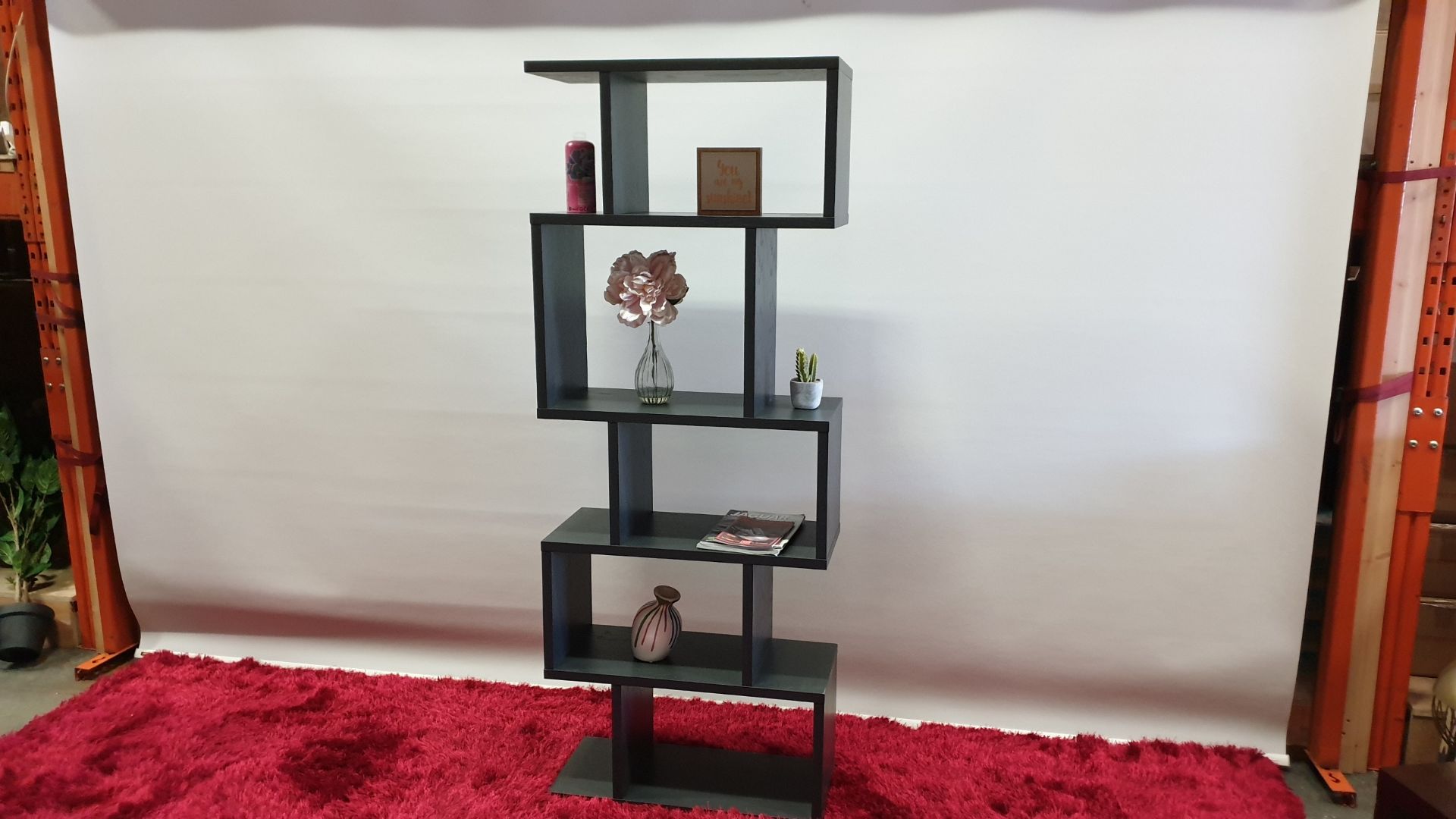 BRAND NEW CONTENT BY TERRANCE CONRAN BALANCE ALCOVE SHELVING COLOUR CHARCOAL SIZE H1810 X L700 X