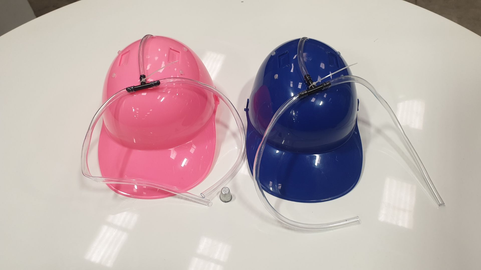 77 X PINK / BLUE CHUG HATS IN 1 BOX ONE SIZE FITS ALL