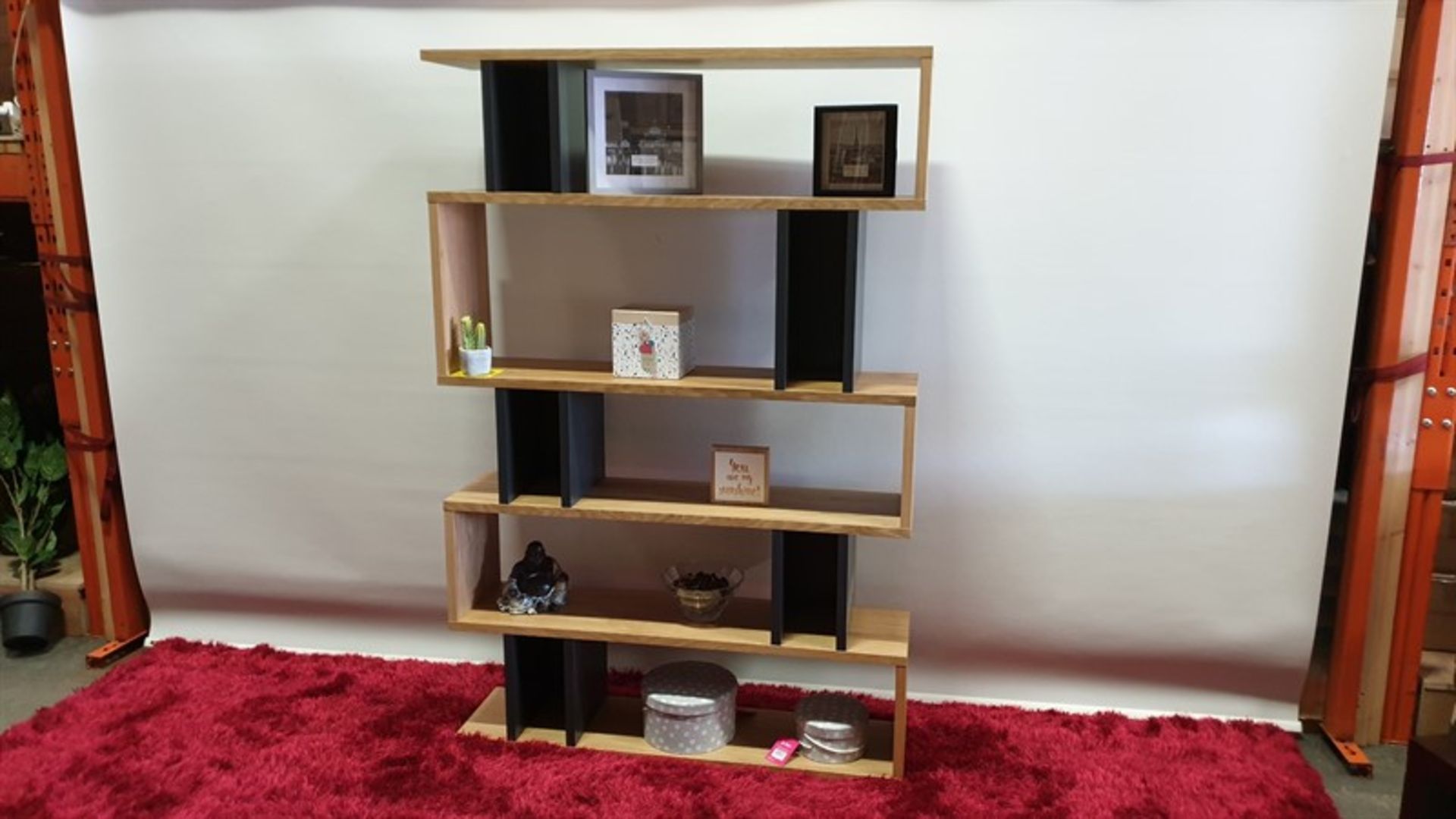 BRAND NEW CONTENT BY TERRANCE CONRAN BALANCE TALL SHELVING COLOUR OAK / CHARCOAL SIZE H1800 X