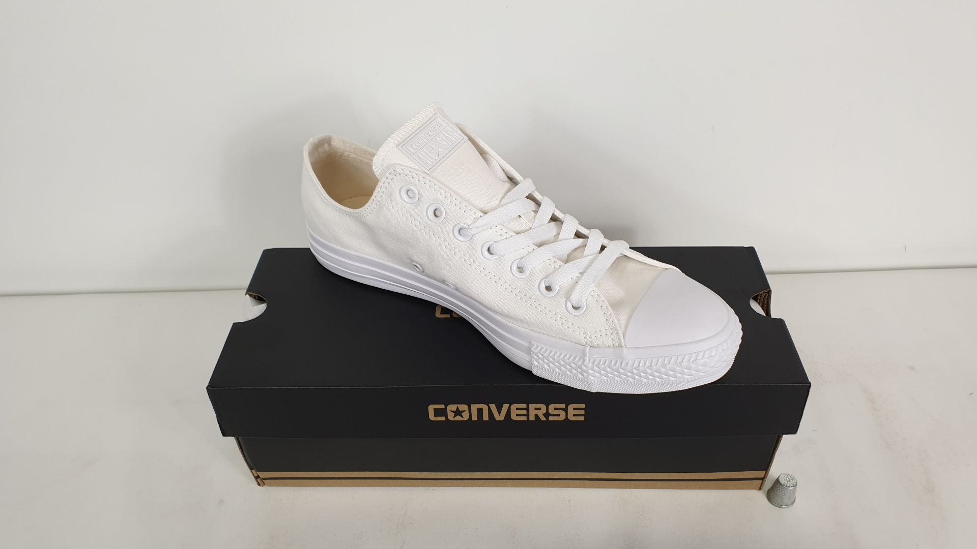 6 X PAIRS OF CONVERSE TRAINERS CT WHITE MONOCH SIZE 10 - BRAND NEW AND BOXED