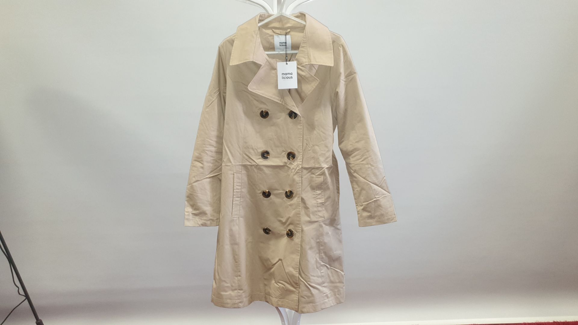 10 X BRAND NEW MAMA LICIOUS TRENCH COAT BROWN SIZE SMALL