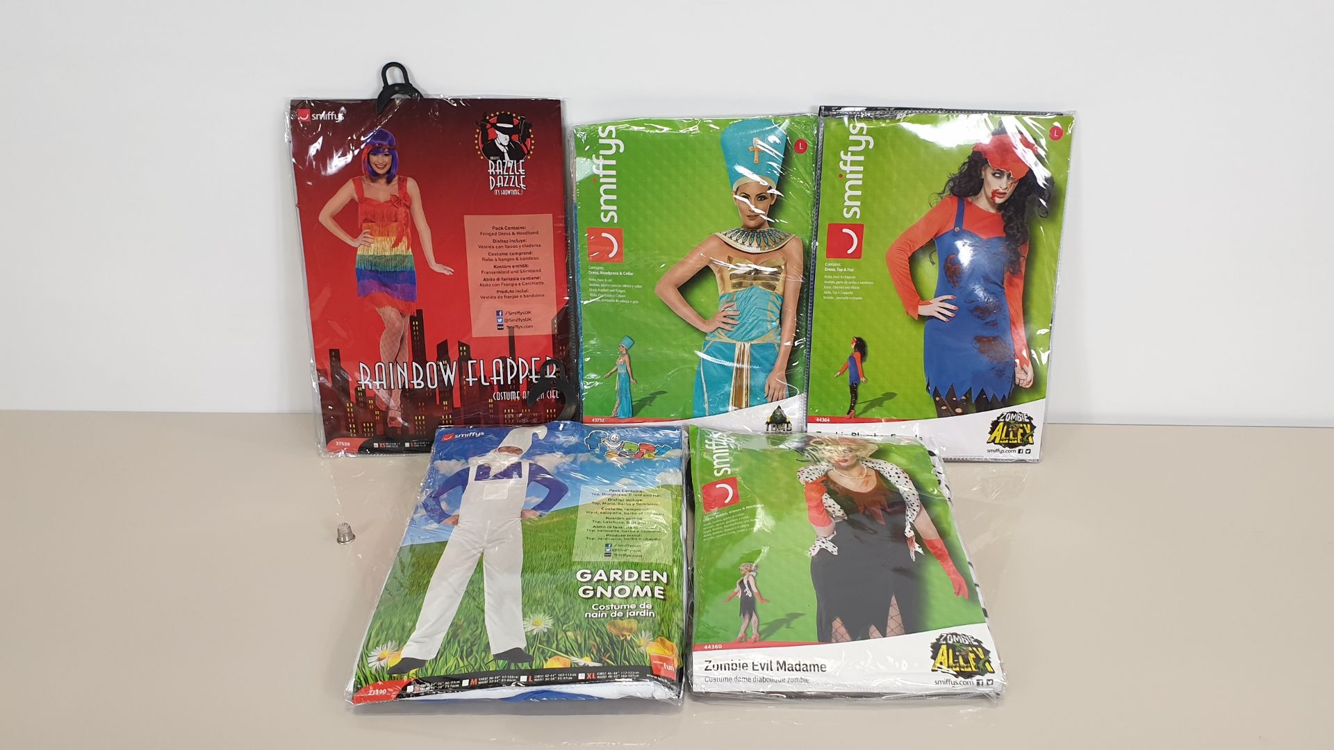 48 X ASSORTED COSTUMES - IN ASSORTED BRANDS (SMIFFYS, FEVER ETC), STYLES AND SIZES - IN 2 BOXES