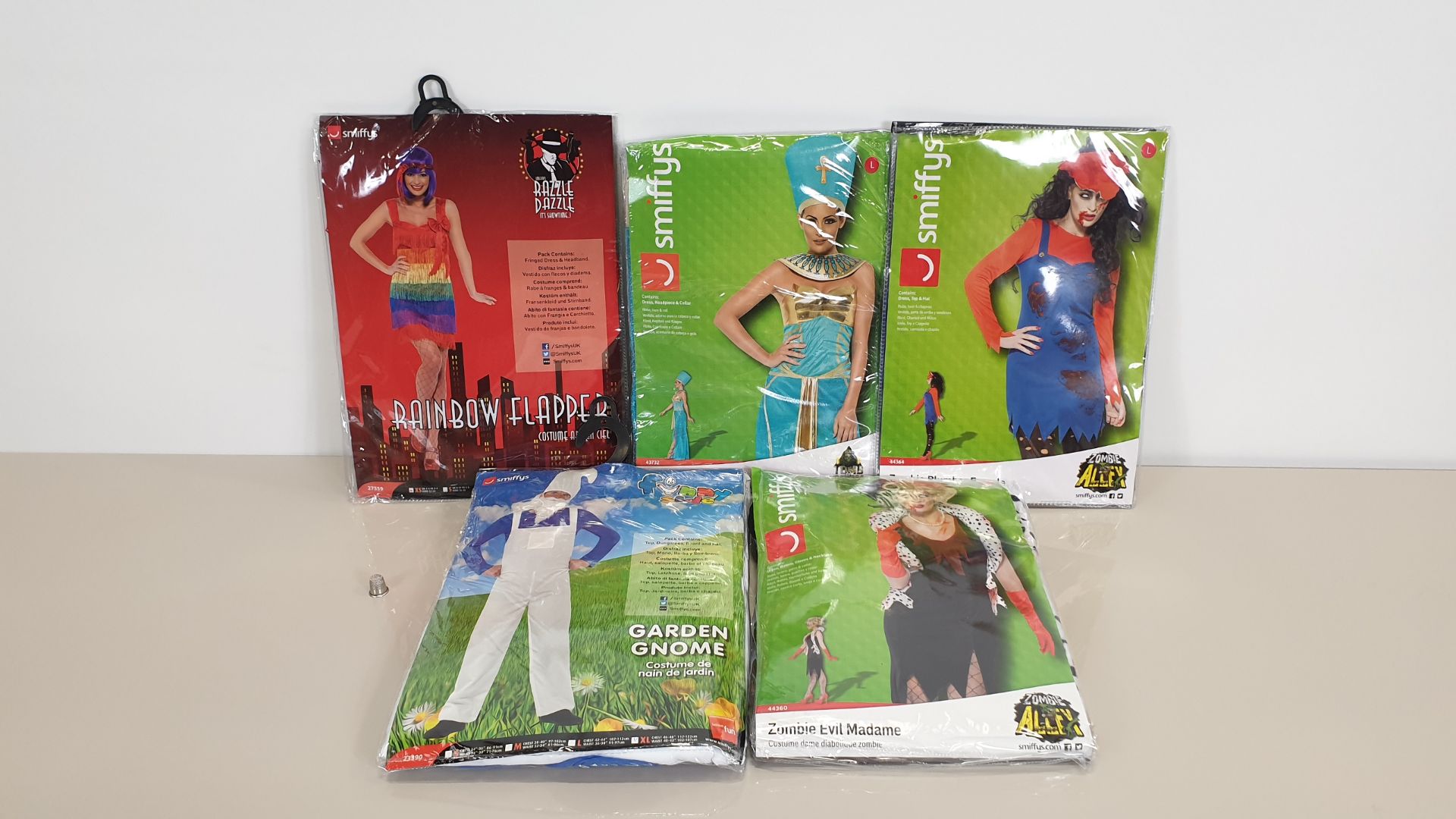 48 X ASSORTED COSTUMES - IN ASSORTED BRANDS (SMIFFYS, FEVER ETC), STYLES AND SIZES - IN 2 BOXES