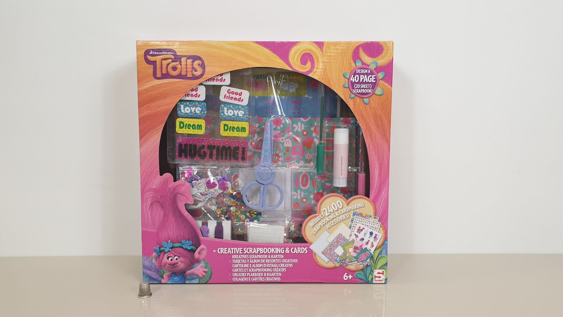 18 X BRAND NEW DREAMWORKS TROLLS CREATIVE SCRAPBOOKING AND CARDS (INCLUDES 2400 SCRAPBOOK AND CARD