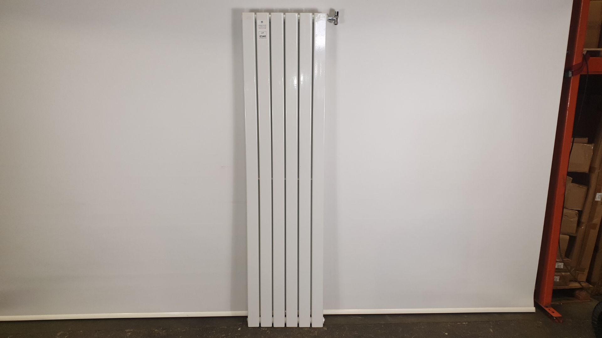 WHITE VERTICAL 6 PANEL RADIATOR 180 CM TALL BY 45 CM WIDE