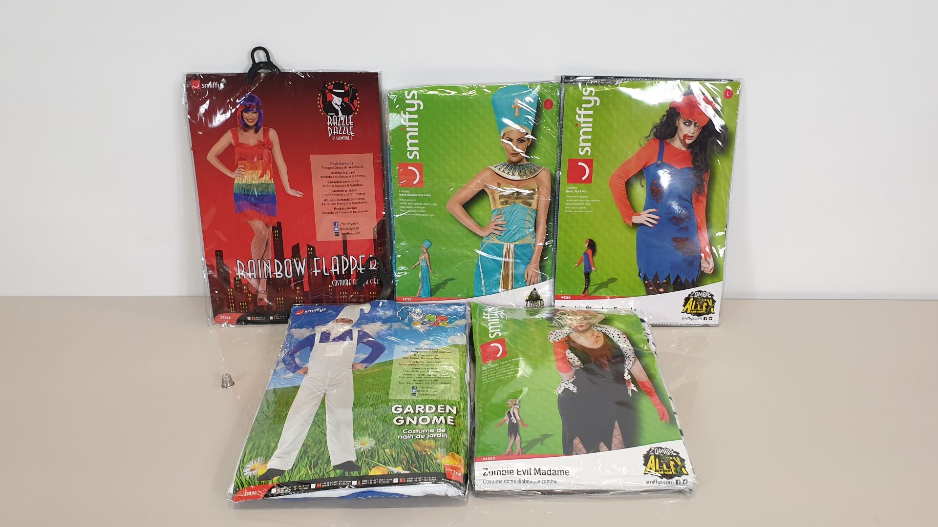 48 X ASSORTED COSTUMES - IN ASSORTED BRANDS (SMIFFYS, FEVER ETC), STYLES AND SIZES - IN 2 BOXES