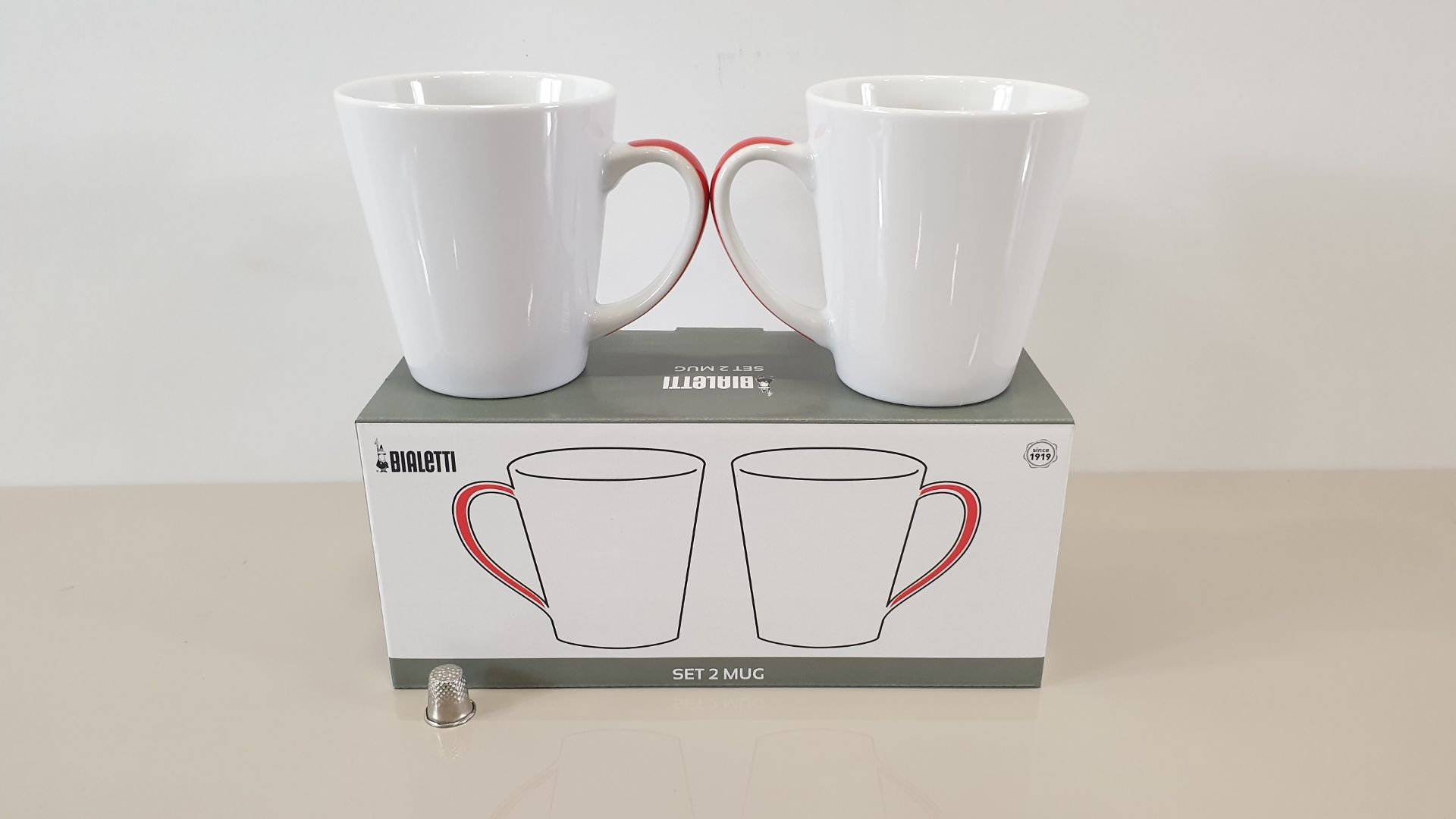12 X SETS OF 2 BIALETTI CAPPUCCINO MUGS (IN 3 CARTONS)