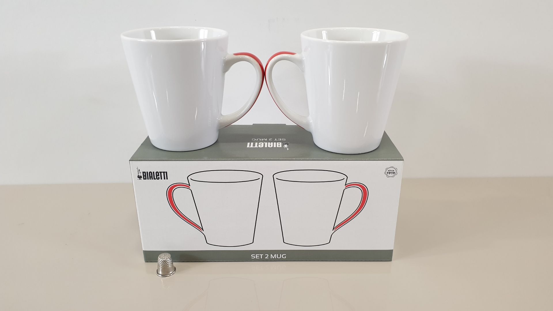 12 X SETS OF 2 BIALETTI CAPPUCCINO MUGS (IN 3 CARTONS)