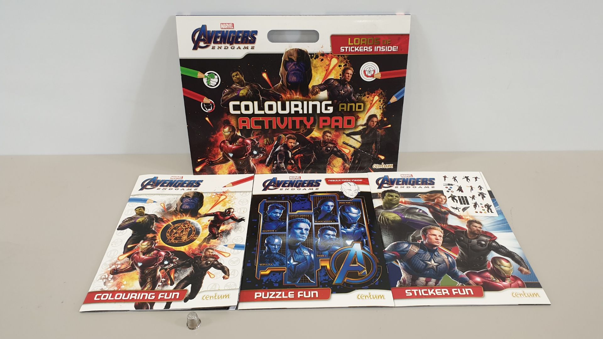 60 X MARVEL AVENGERS ENDGAME COLOURING AND ACTIVITY PAD (IN 6 BOXES)