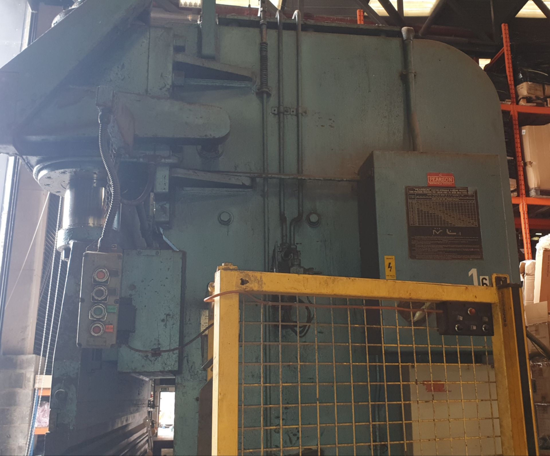 (LOT FOR THURSDAY 28TH MAY AUCTION 12 NOON) 10' PEARSON 280T BRAKE PRESS YEAR 1987 - NO VISIBLE - Image 2 of 2
