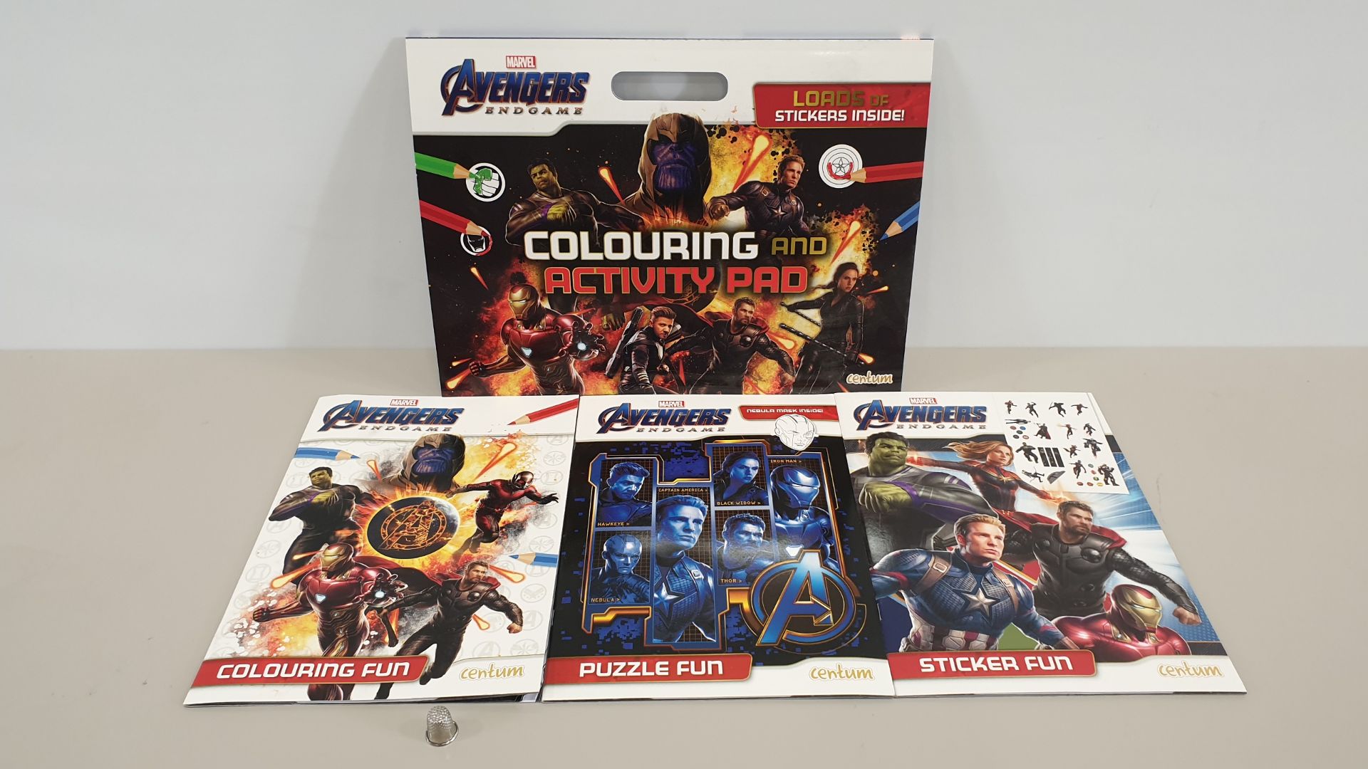 60 X MARVEL AVENGERS ENDGAME COLOURING AND ACTIVITY PAD (IN 6 BOXES)