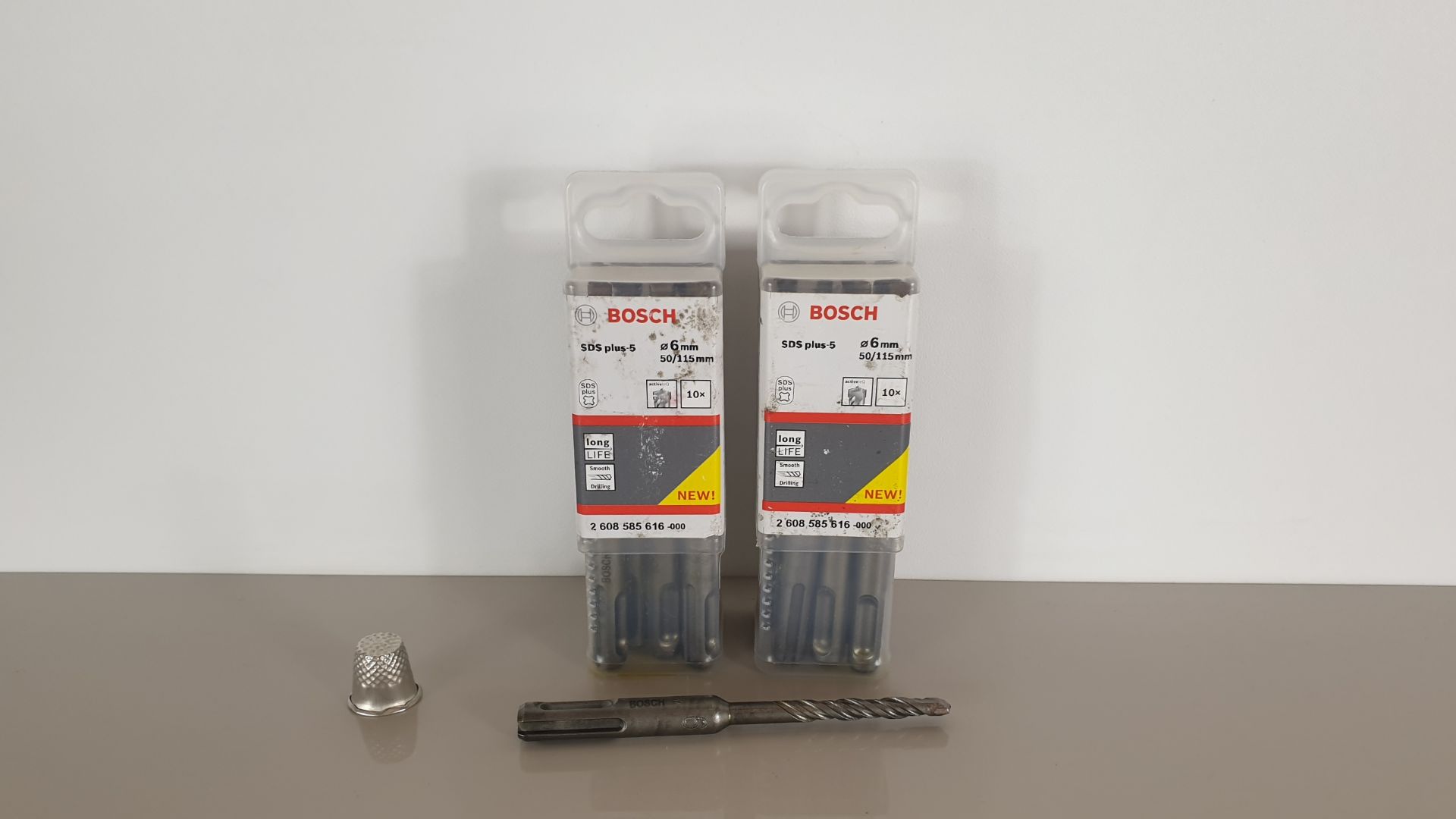 (LOT FOR THURSDAY 28TH MAY AUCTION) 100 X BRAND NEW BOSCH SDS PLUS-5 6MM LONG LIFE DRILL BIRS (10