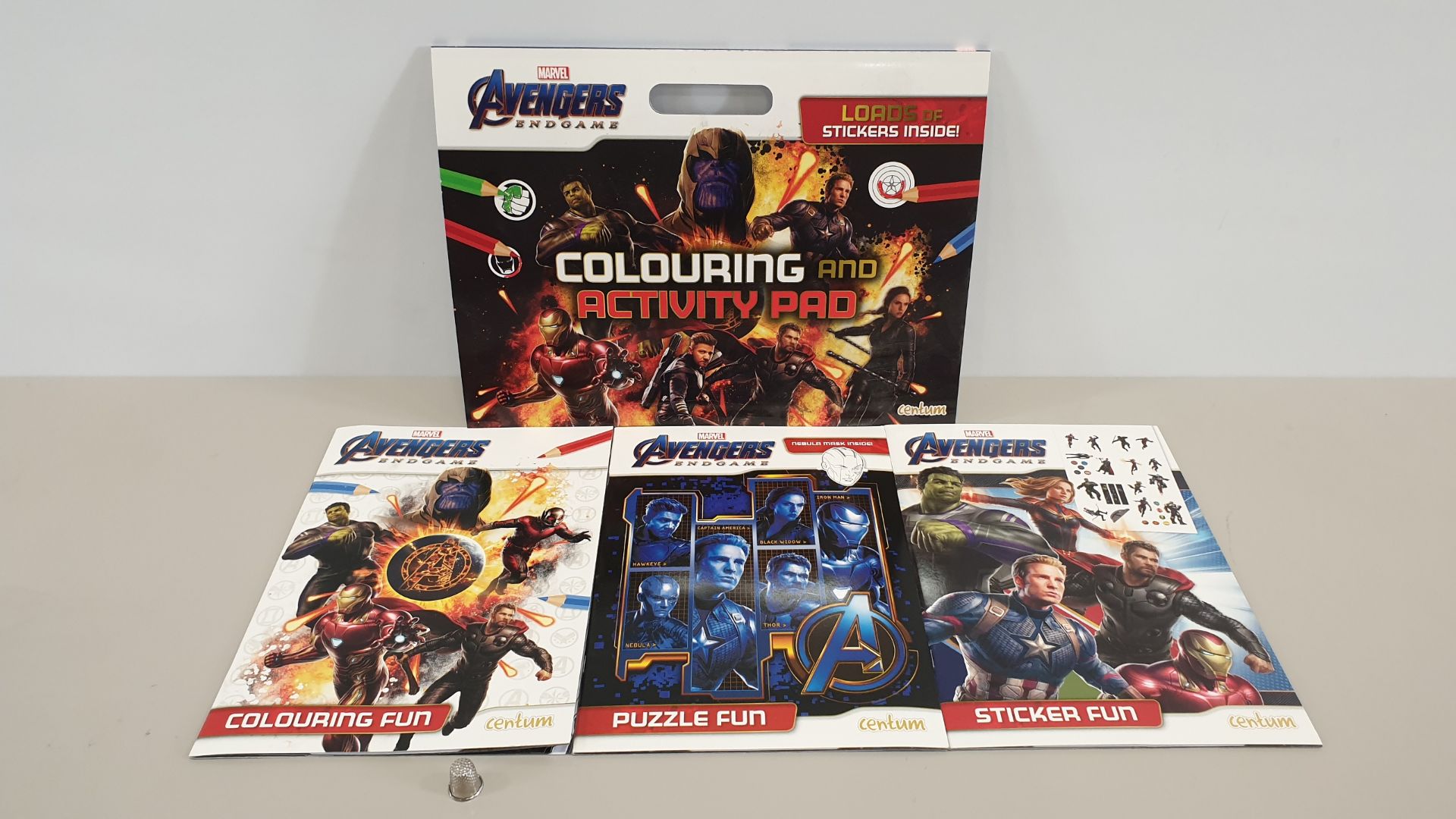 60 X MARVEL AVENGERS ENDGAME COLOURING AND ACTIVITY PAD (IN 6 BOXES)