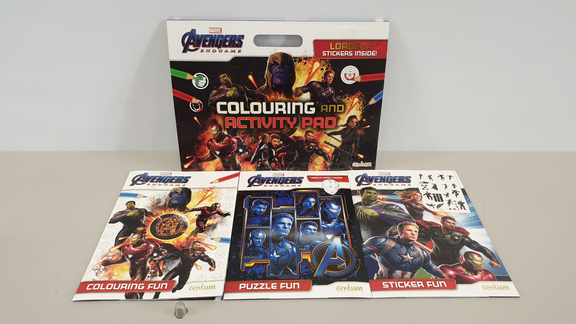 60 X MARVEL AVENGERS ENDGAME COLOURING AND ACTIVITY PAD (IN 6 BOXES)