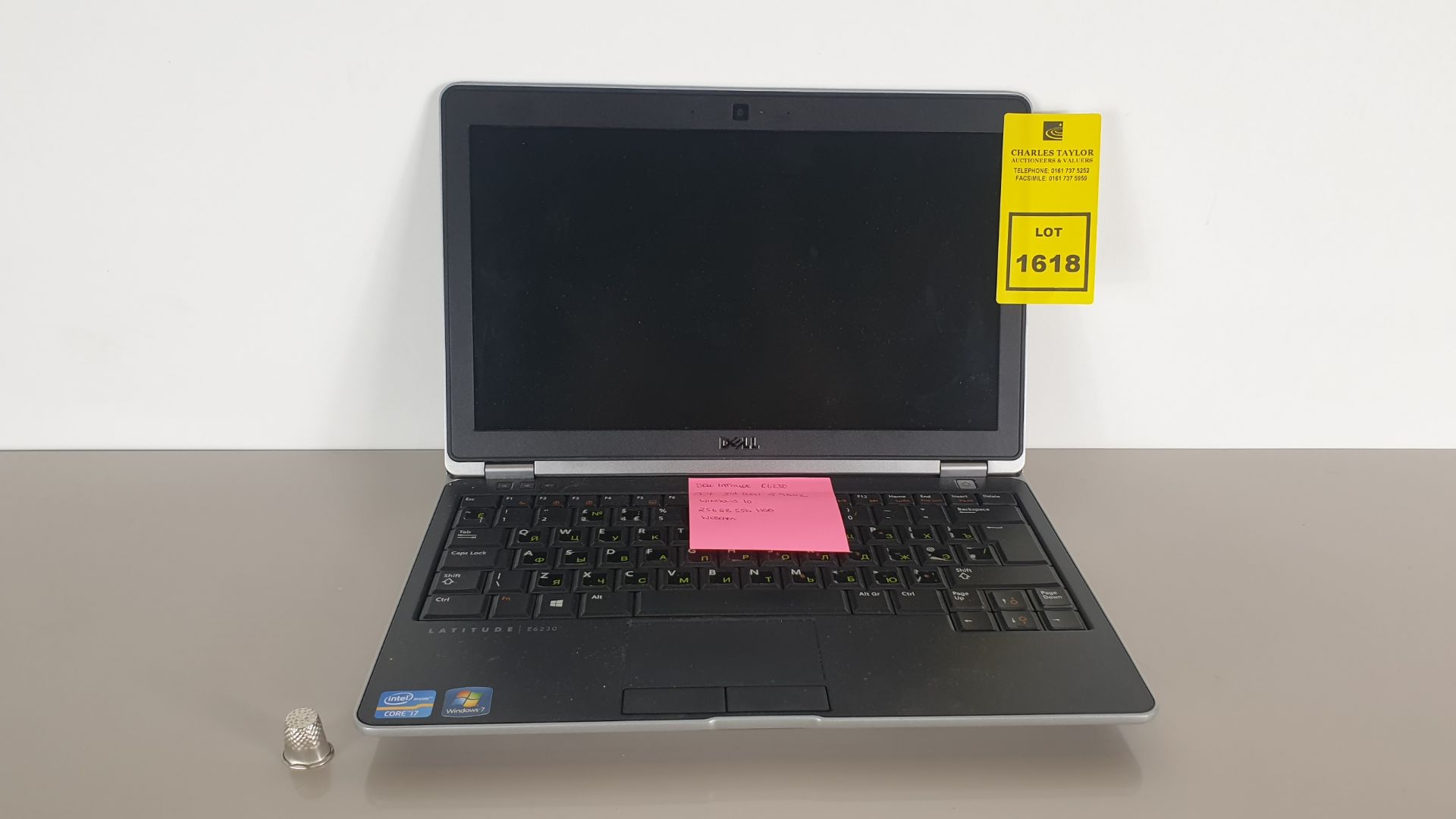 (LOT FOR THURSDAY 28TH MAY AUCTION) DELL LATITUDE E6230 NETBOOK - I7 3RD GEN 2.9 GHZ, 256 GB SSD HDD