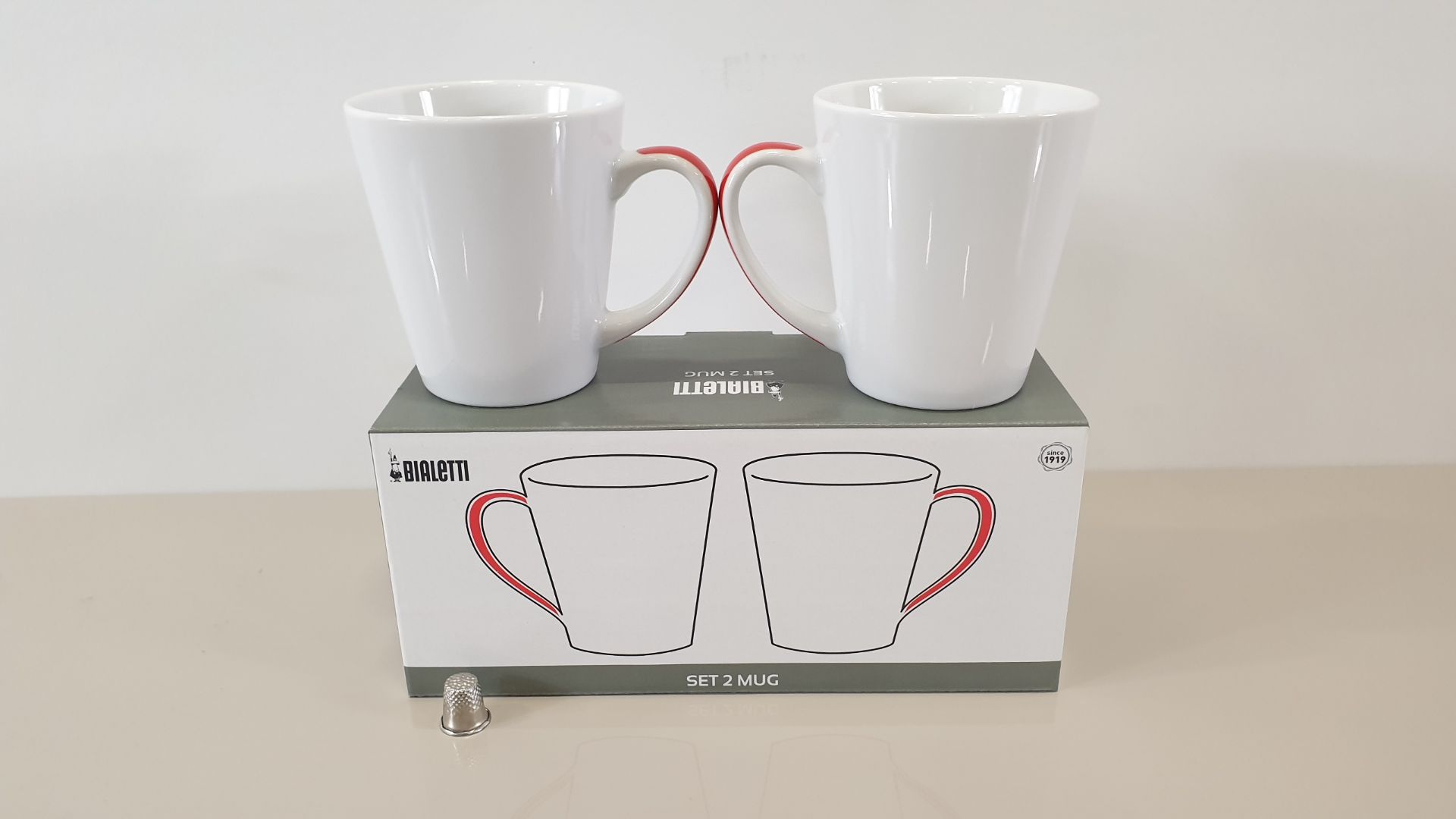 12 X SETS OF 2 BIALETTI CAPPUCCINO MUGS (IN 3 CARTONS)