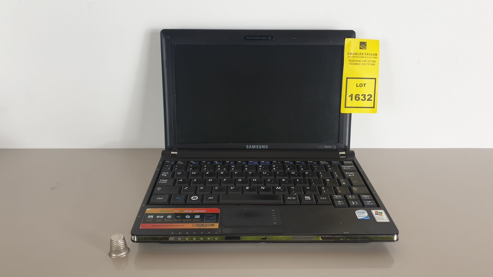 (LOT FOR THURSDAY 28TH MAY AUCTION) SAMSUNG NP-NC10 NOTEBOOK (OS UNKNOWN) WITH CHARGER