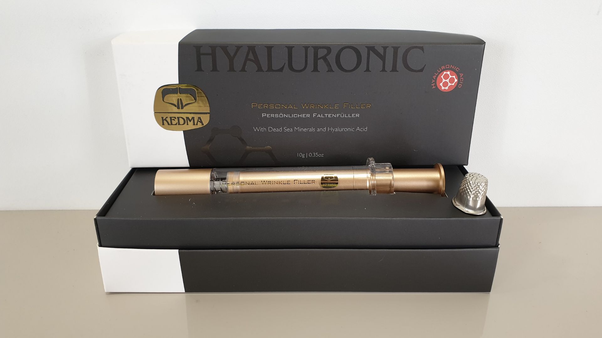 (LOT FOR THURSDAY 28TH MAY AUCTION) 3 X BRAND NEW KEDMA HYALURONIC PERSONAL WRINKLE FILLER WITH DEAD