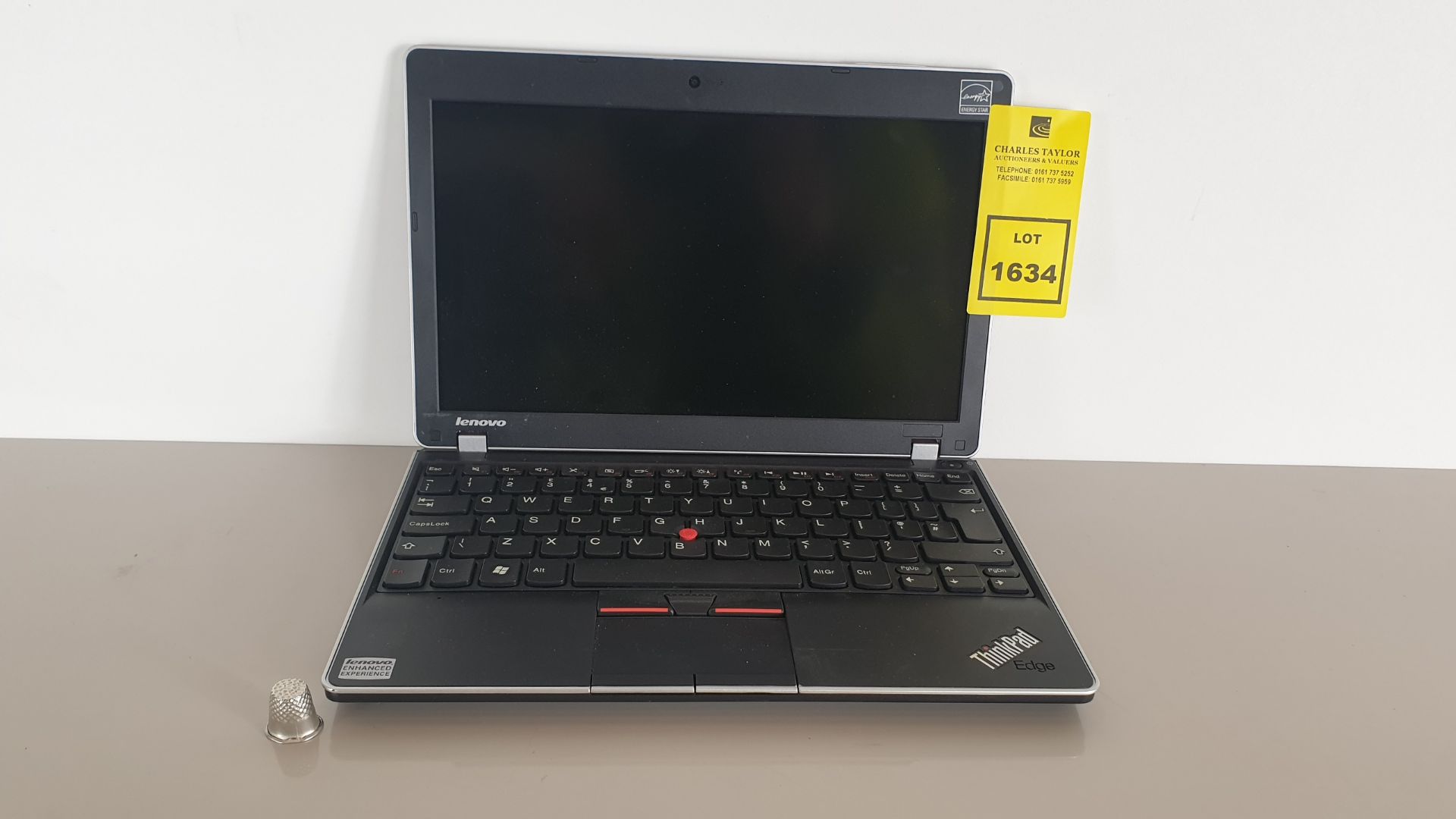 (LOT FOR THURSDAY 28TH MAY AUCTION) 1 X LENOVO THINKPAD EDGE (OS UNKNOWN) WITH CHARGER