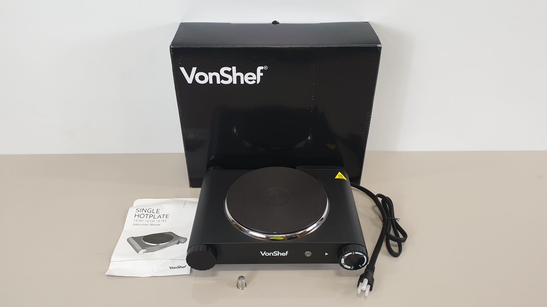 5 X VONSHEF SINGLE HOT PLATES - BRAND NEW IN 5 BOXES