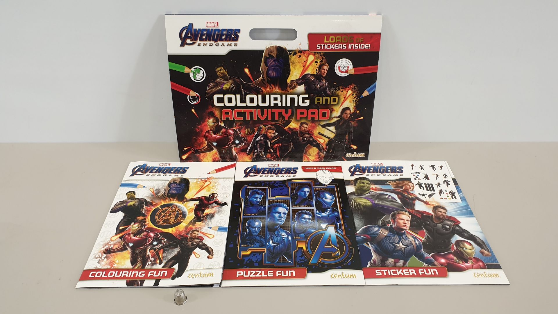 60 X MARVEL AVENGERS ENDGAME COLOURING AND ACTIVITY PAD (IN 6 BOXES)