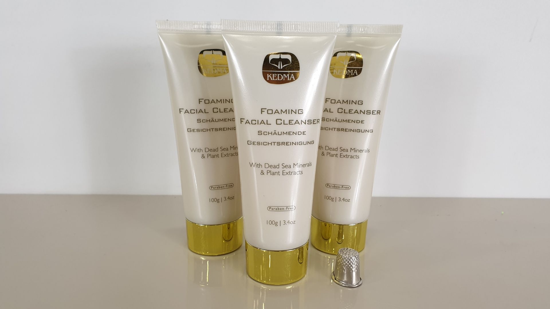 (LOT FOR THURSDAY 28TH MAY AUCTION) 12 X BRAND NEW KEDMA FOAMING FACIAL CLEANSER WITH DEAD SEA