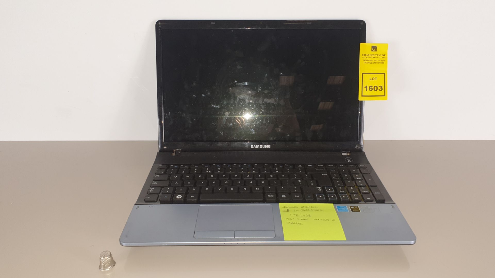 (LOT FOR THURSDAY 28TH MAY AUCTION) SAMSUNG NP300ESL LAPTOP - I5 3RD GEN 2.5 GHZ, 1TB - 4GB