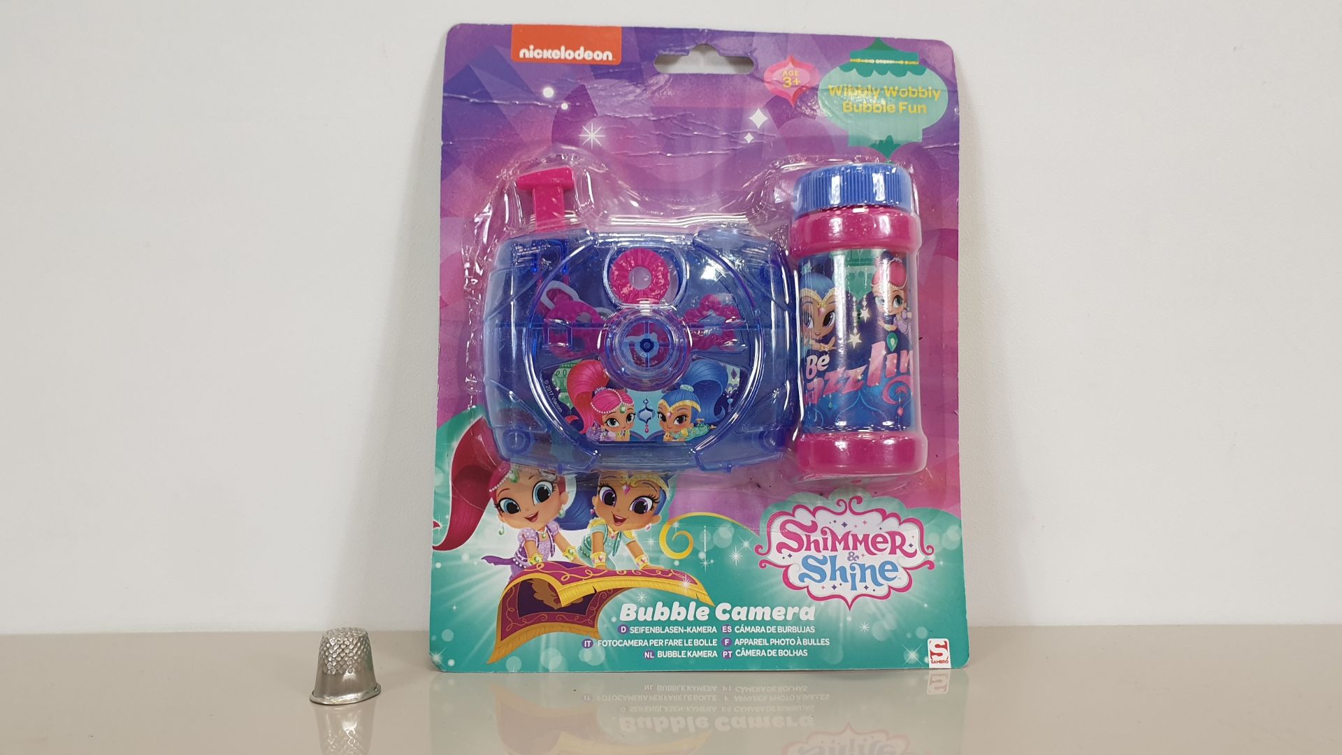(LOT FOR THURSDAY 28TH MAY AUCTION) 20 X BRAND NEW NICKELODEON SHIMMER AND SHINE BUBBLE CAMERAS IN 4