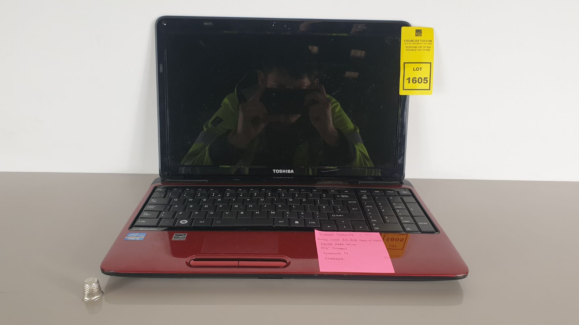 (LOT FOR THURSDAY 28TH MAY AUCTION) TOSHIBA SATELLITE L755 LAPTOP - INTEL CORE I5 2ND GEN 2.3