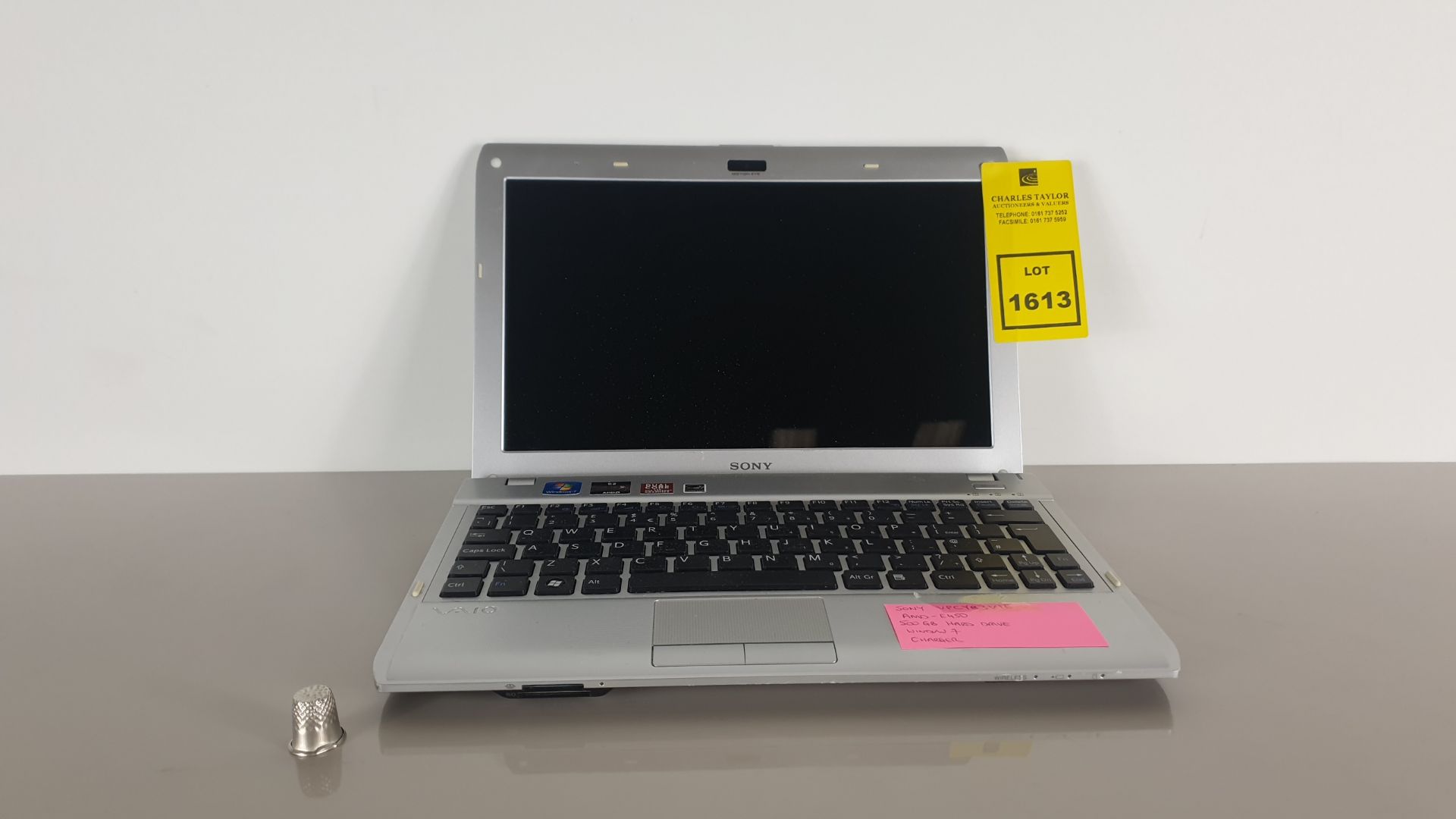 (LOT FOR THURSDAY 28TH MAY AUCTION) SONY VPCYB3VIE NETBOOK AMD-E45D - 500GB HARD DRIVE - WITH