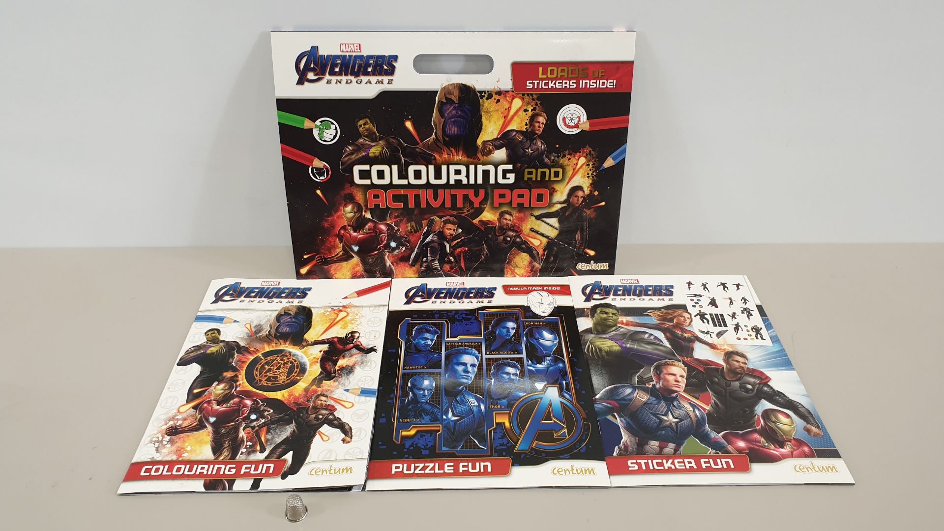 60 X MARVEL AVENGERS ENDGAME COLOURING AND ACTIVITY PAD (IN 6 BOXES)