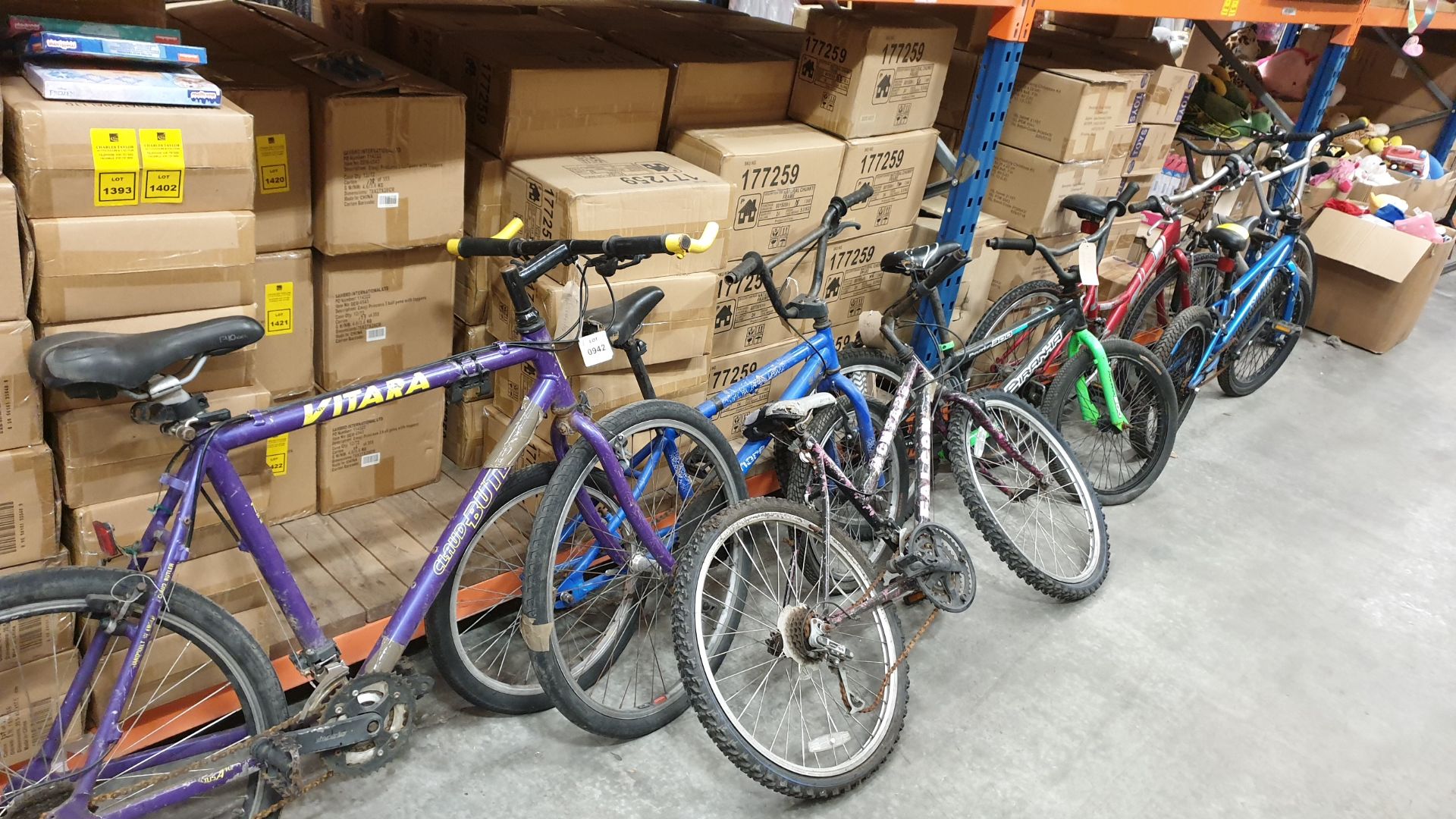 (LOT FOR THURSDAY 28TH MAY AUCTION) 8 ASSORTED BIKES IE. CLAUD BUTLER, FALCON, PIRANHA, SONIC AND
