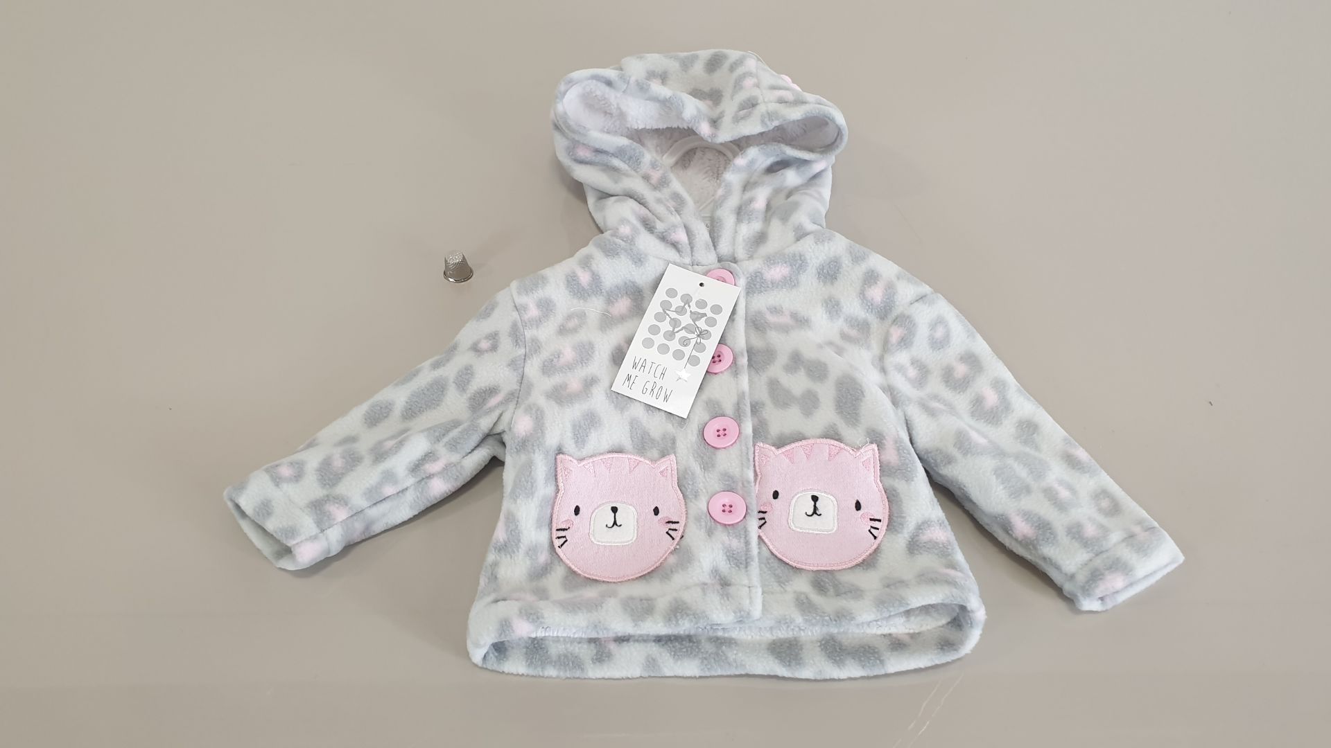 (LOT FOR THURSDAY 28TH MAY AUCTION) 12 X WATCH ME GROW CAT DESIGN HOODIES IN ASSORTED SIZES 3-12